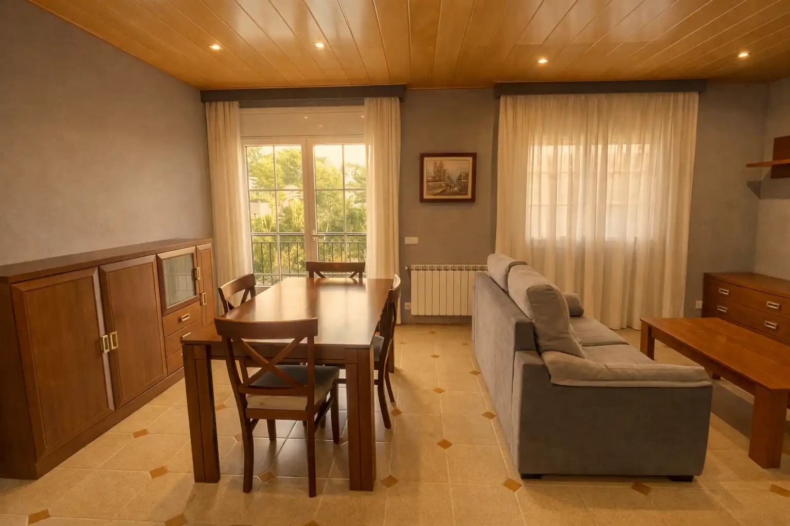 Sala d'estar de Casa o xalet en venda en Rubí amb Calefacció, Jardí privat i Terrassa