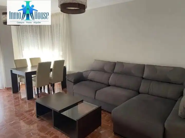 Wohnzimmer von Wohnung zur Miete in Albacete mit Klimaanlage, Heizung und Terrasse