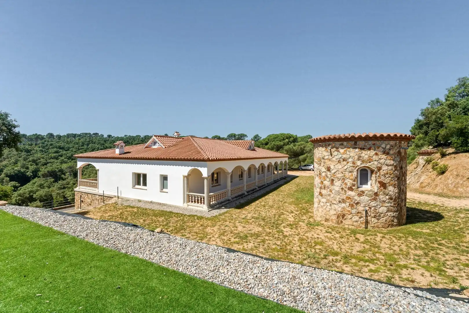 Außenansicht von Country house zur Miete in Tossa de Mar mit Privatgarten, Alarm und Gemeinschaftspool