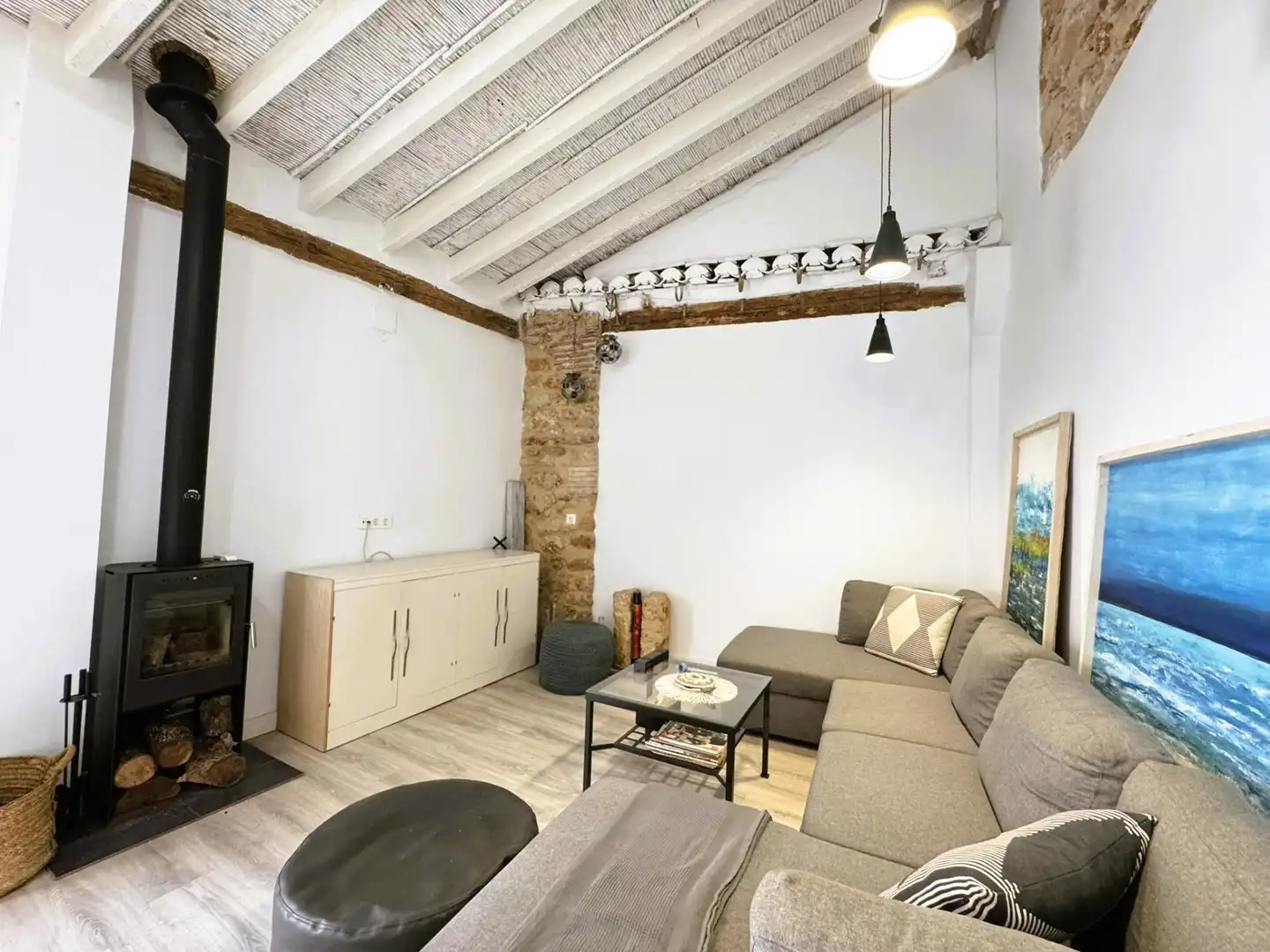 Living room of Country homes for sale in Dénia  with Air Conditioner, Parquet flooring and Terrace