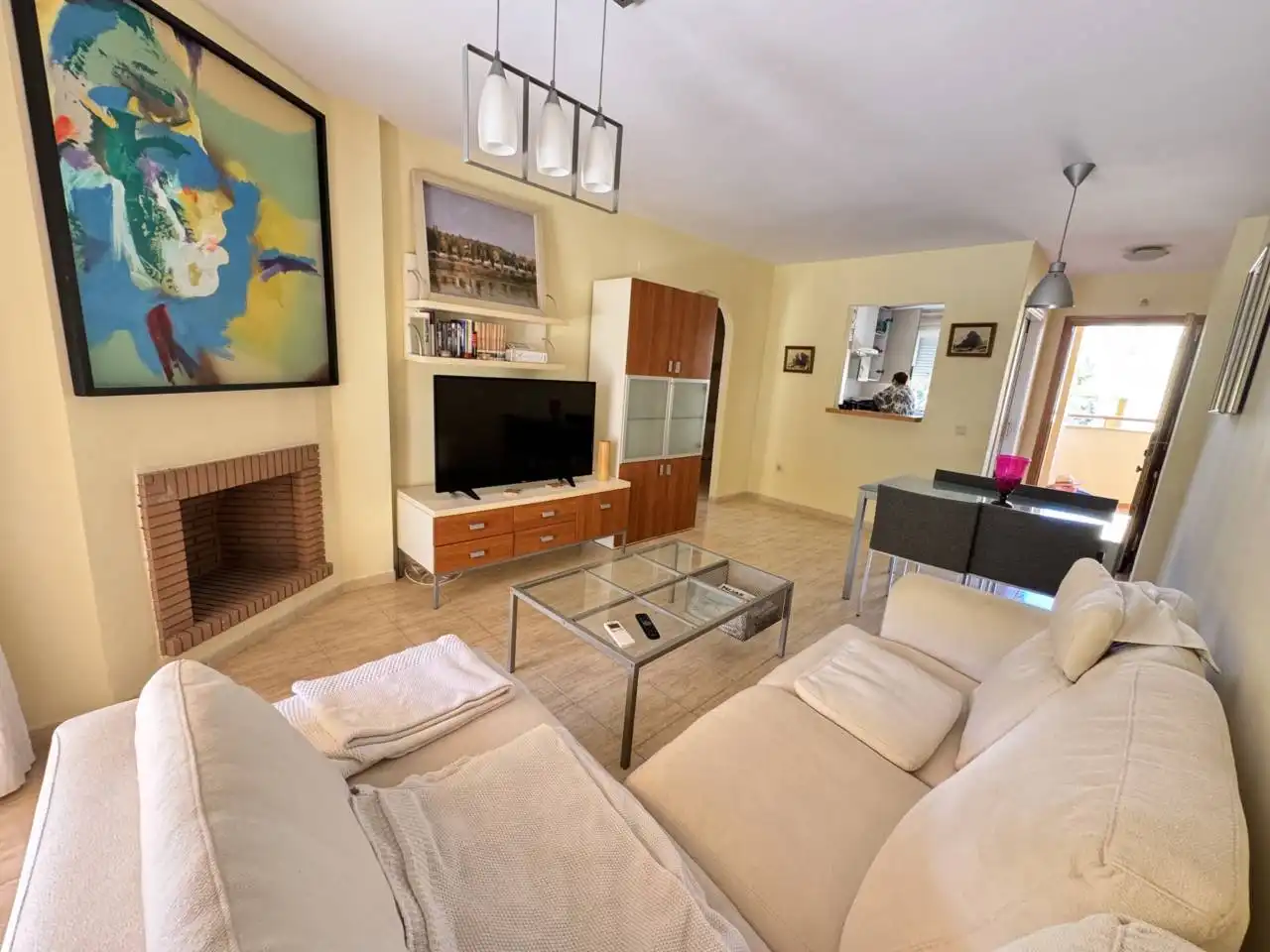 Living room of Flat for sale in Mijas  with Terrace and Community pool