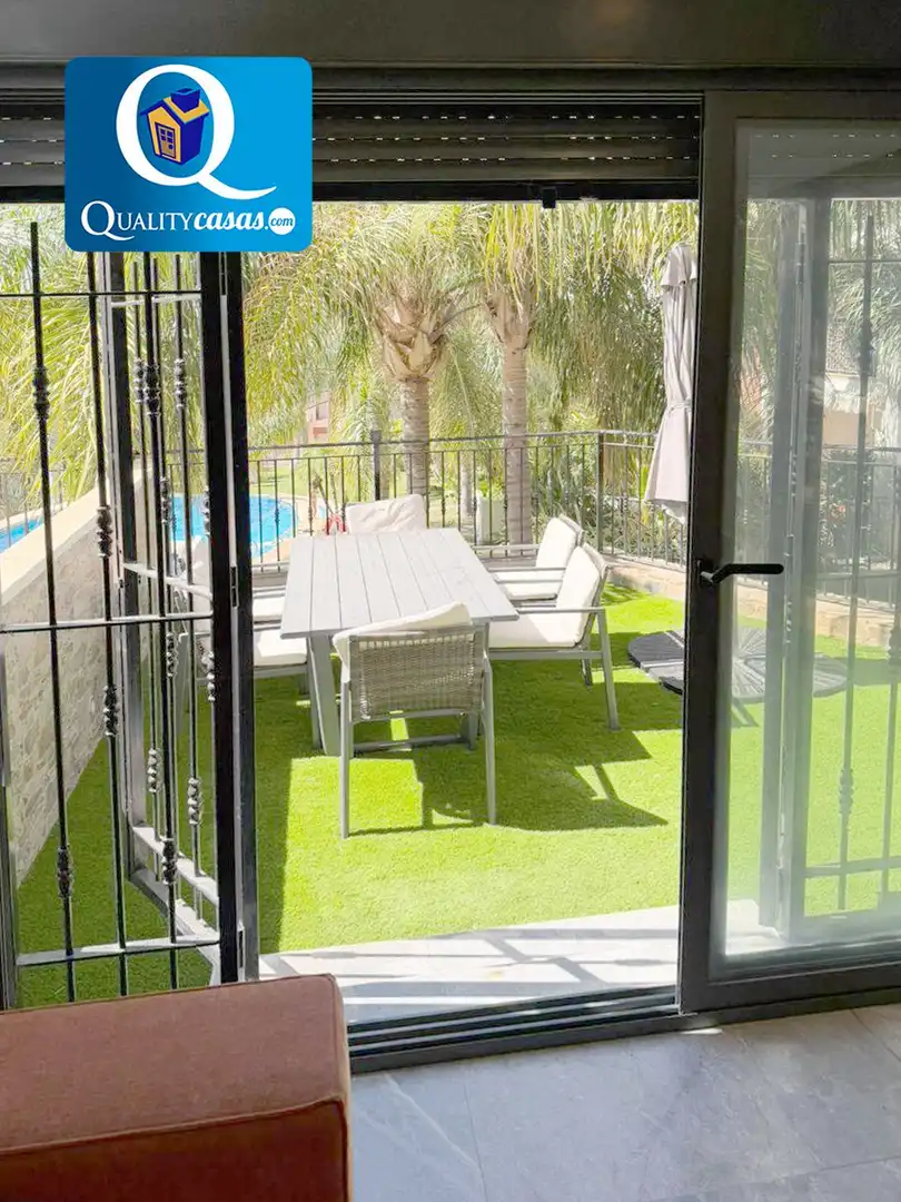 Terrasse von Wohnung zur Miete in Mutxamel mit Klimaanlage, Terrasse und Gemeinschaftspool