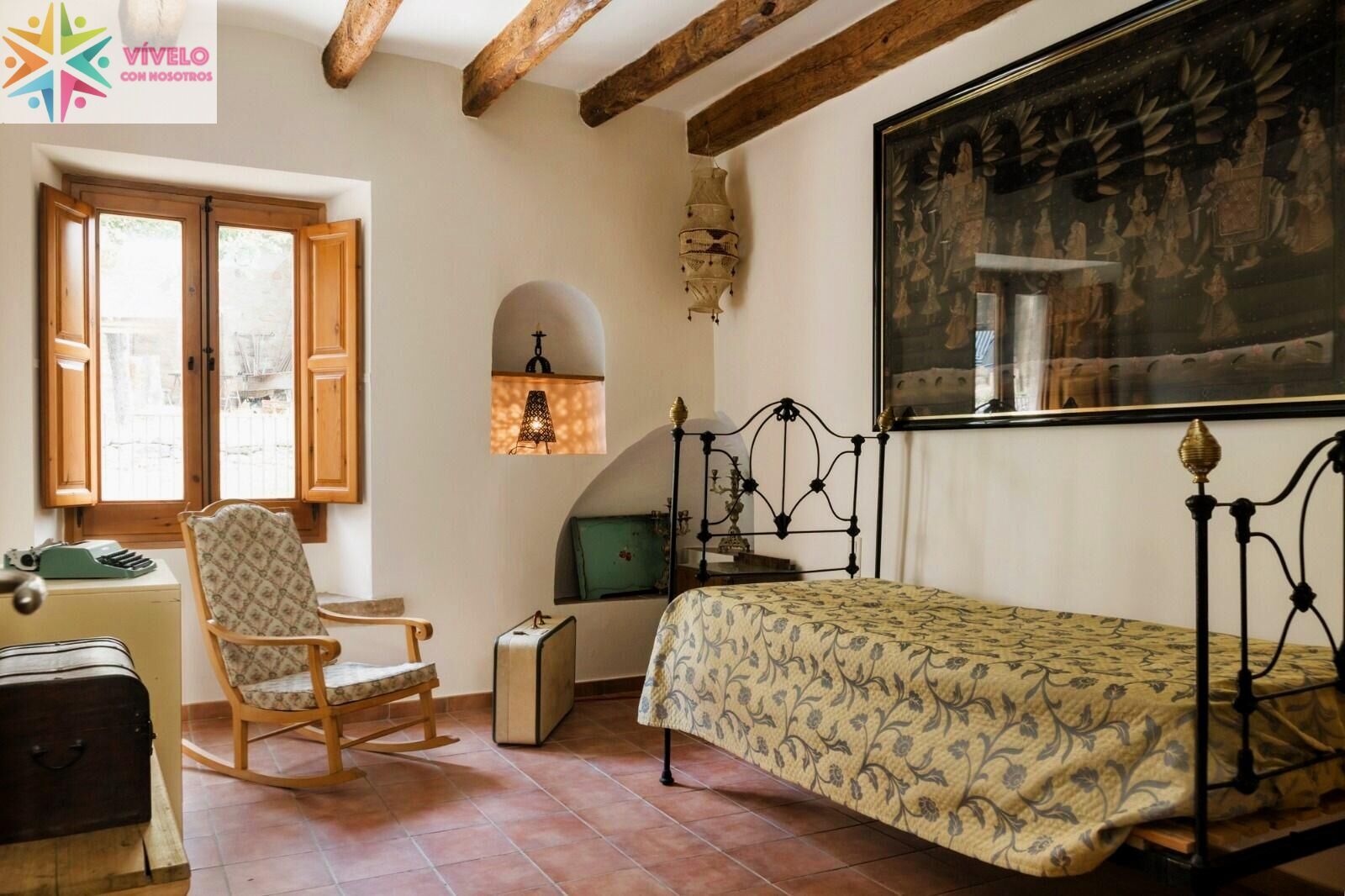 Bedroom of Country house for sale in Moià  with Air Conditioner, Heating and Private garden