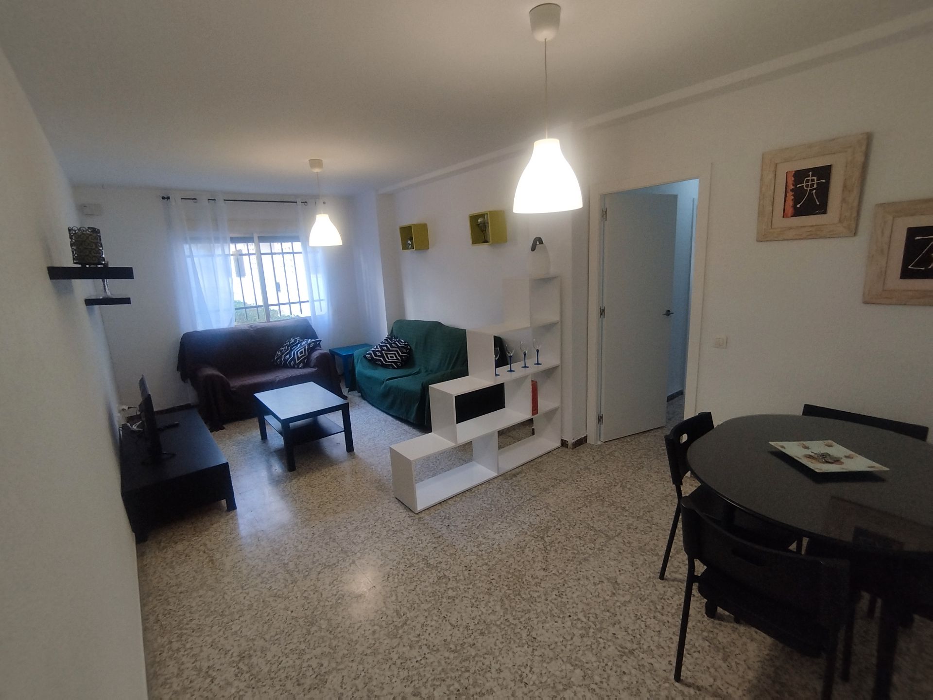 Living room of Flat to rent in  Huelva Capital  with Furnished, Washing machine and Microwave