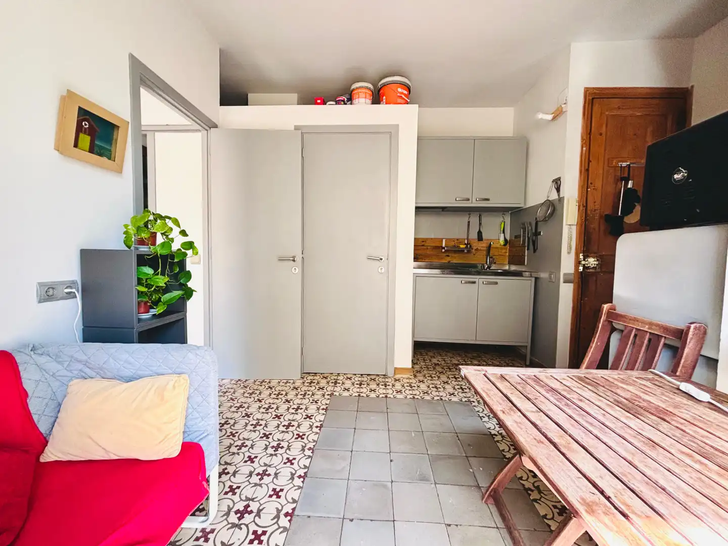 Küche von Wohnung zum Verkauf in Barcelona mit Klimaanlage, Heizung und Möbliert