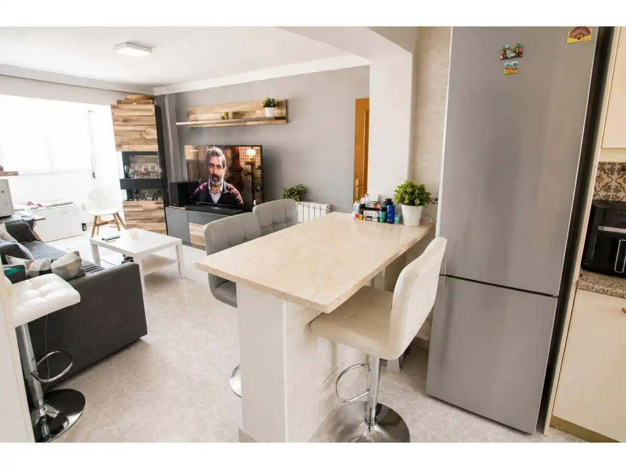 Living room of Flat for sale in Leganés  with Air Conditioner and Heating