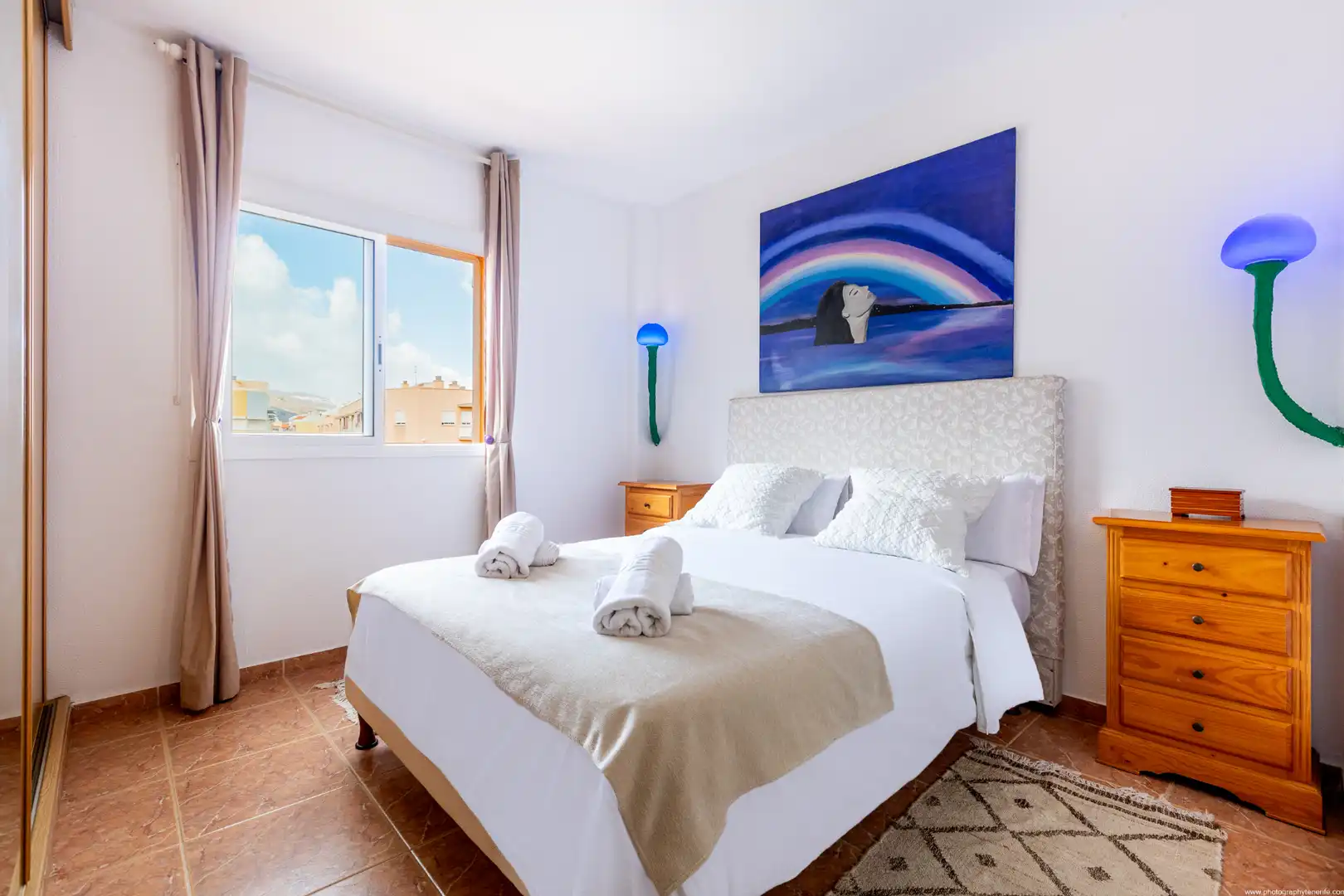 Bedroom of Apartments for rent in Candelaria  with Air Conditioner, Heating and Parquet flooring
