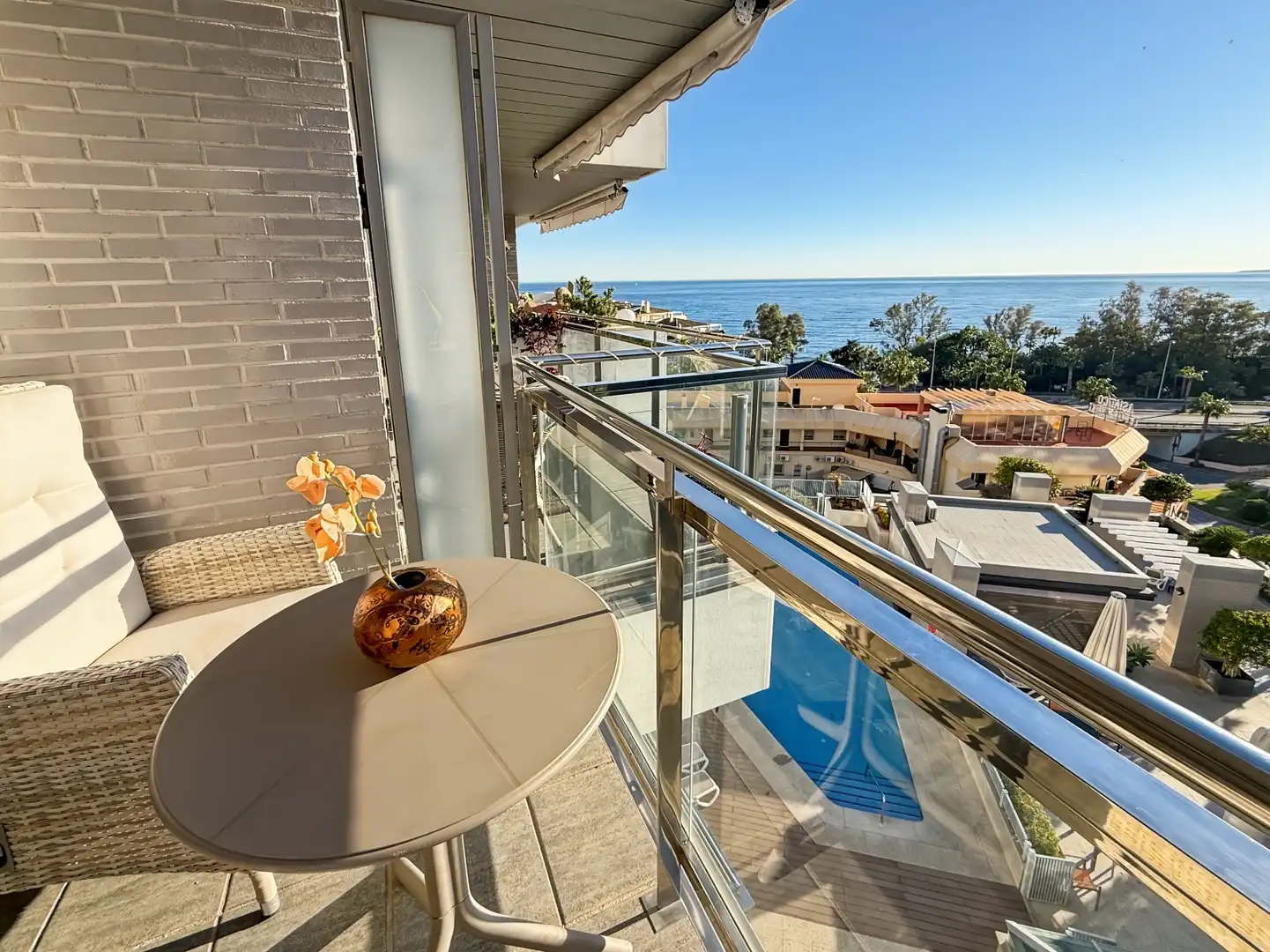 Balcony of Flat for sale in Torrequebrada