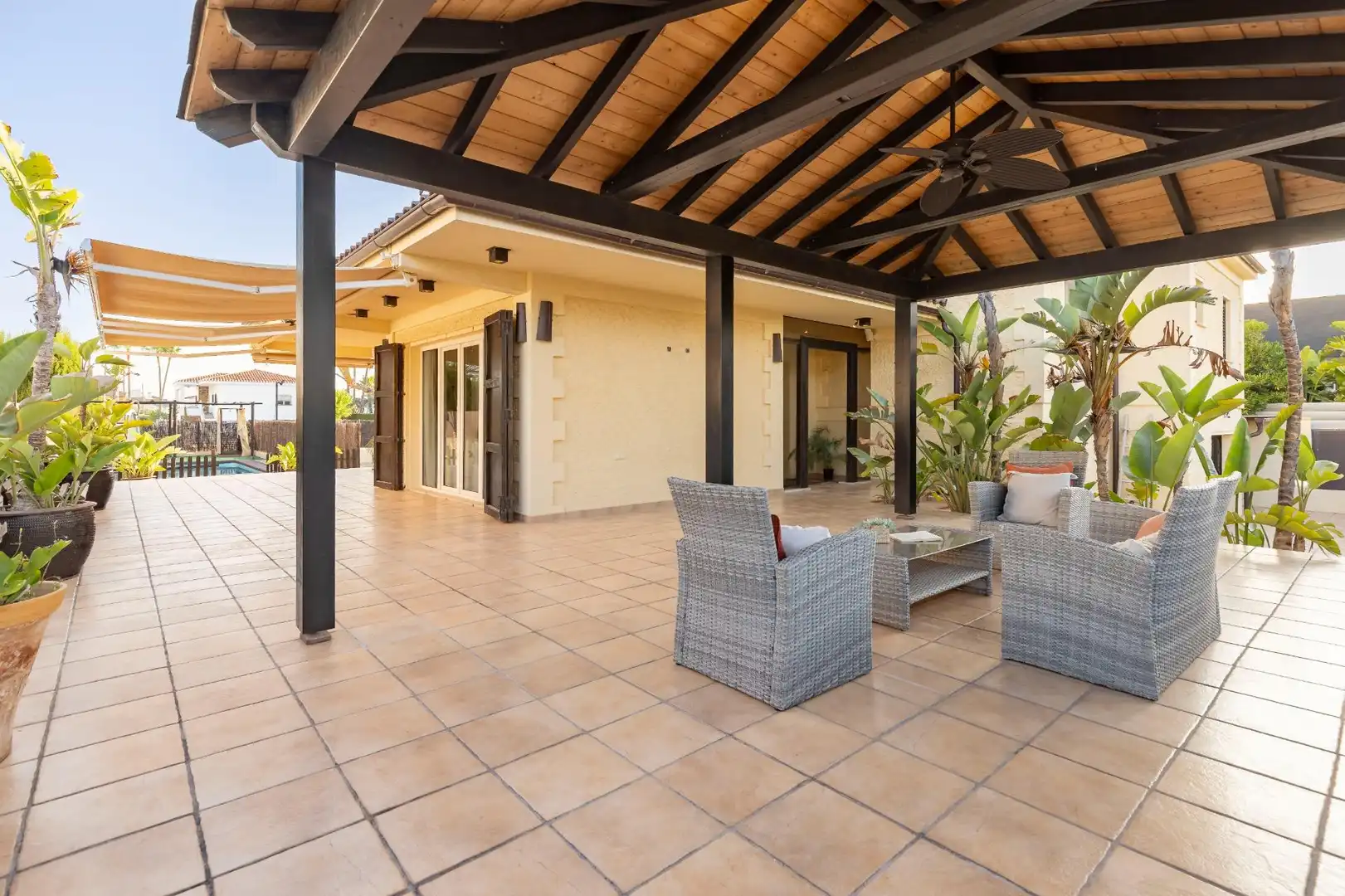 Terraza de Casa o chalet en venta en Chilches / Xilxes con Aire acondicionado, Jardín privado y Terraza