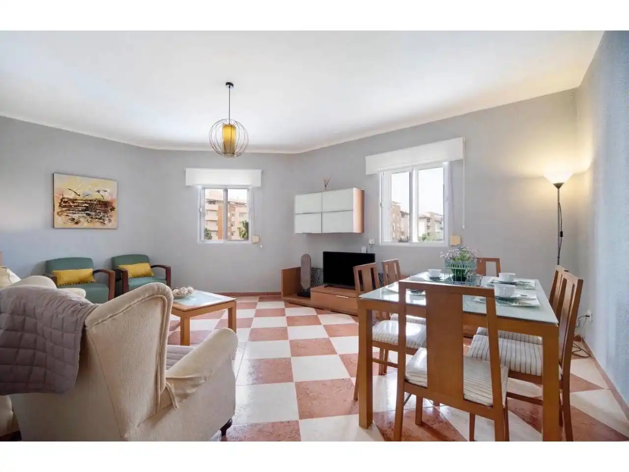 Sala de estar de Piso en venta en Cádiz con Aire acondicionado, Trastero y Amueblado