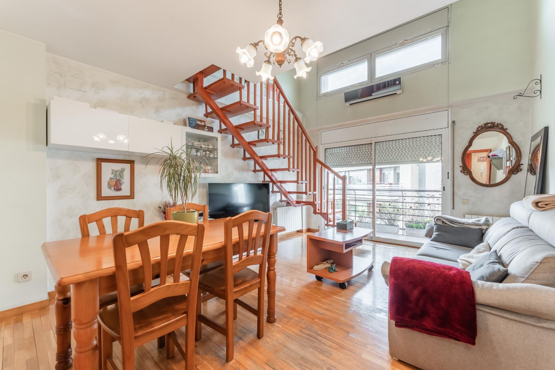 Living room of Attic for sale in La Garriga  with Air Conditioner, Heating and Parquet flooring
