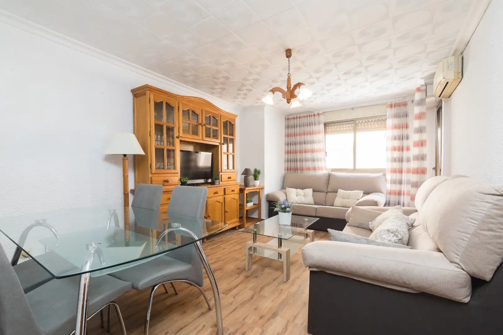 Wohnzimmer von Wohnung zum Verkauf in Santa Pola mit Klimaanlage, Möbliert und Balkon