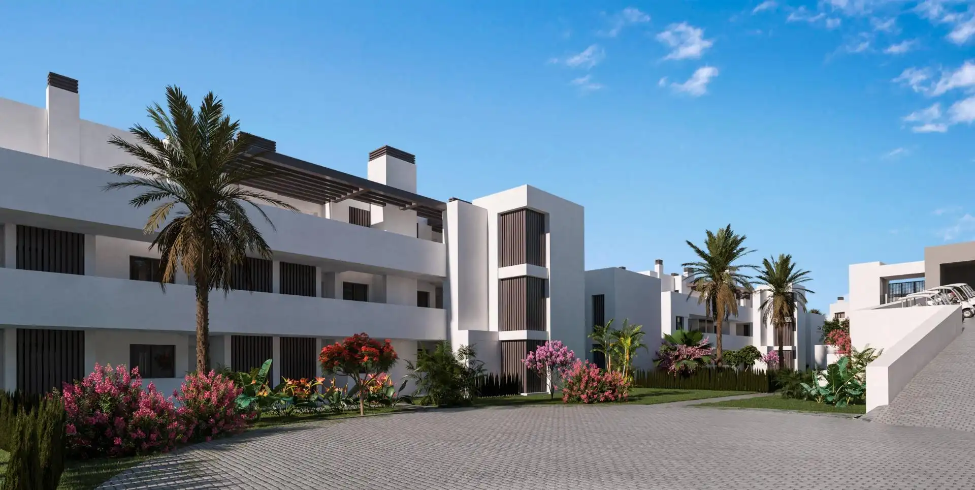 Vista exterior de Apartament en venda en San Roque amb Calefacció, Jardí privat i Terrassa