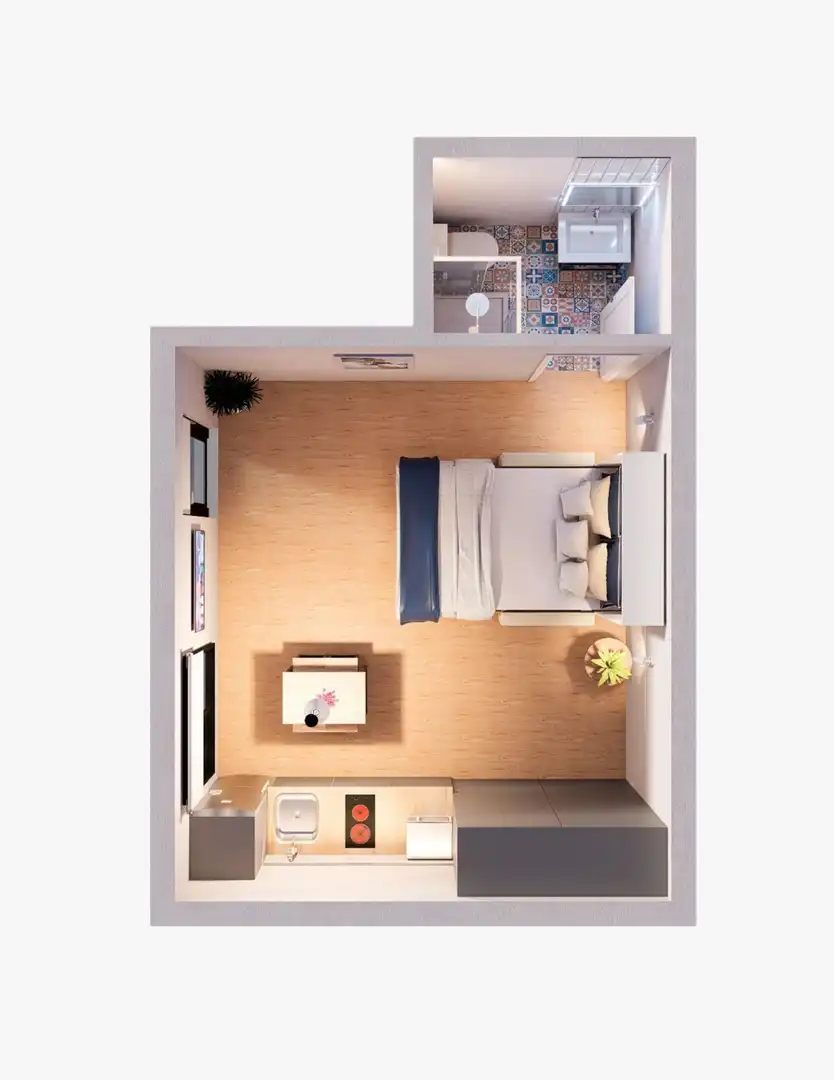 Bedroom of Flat for sale in Valencia  with Community pool