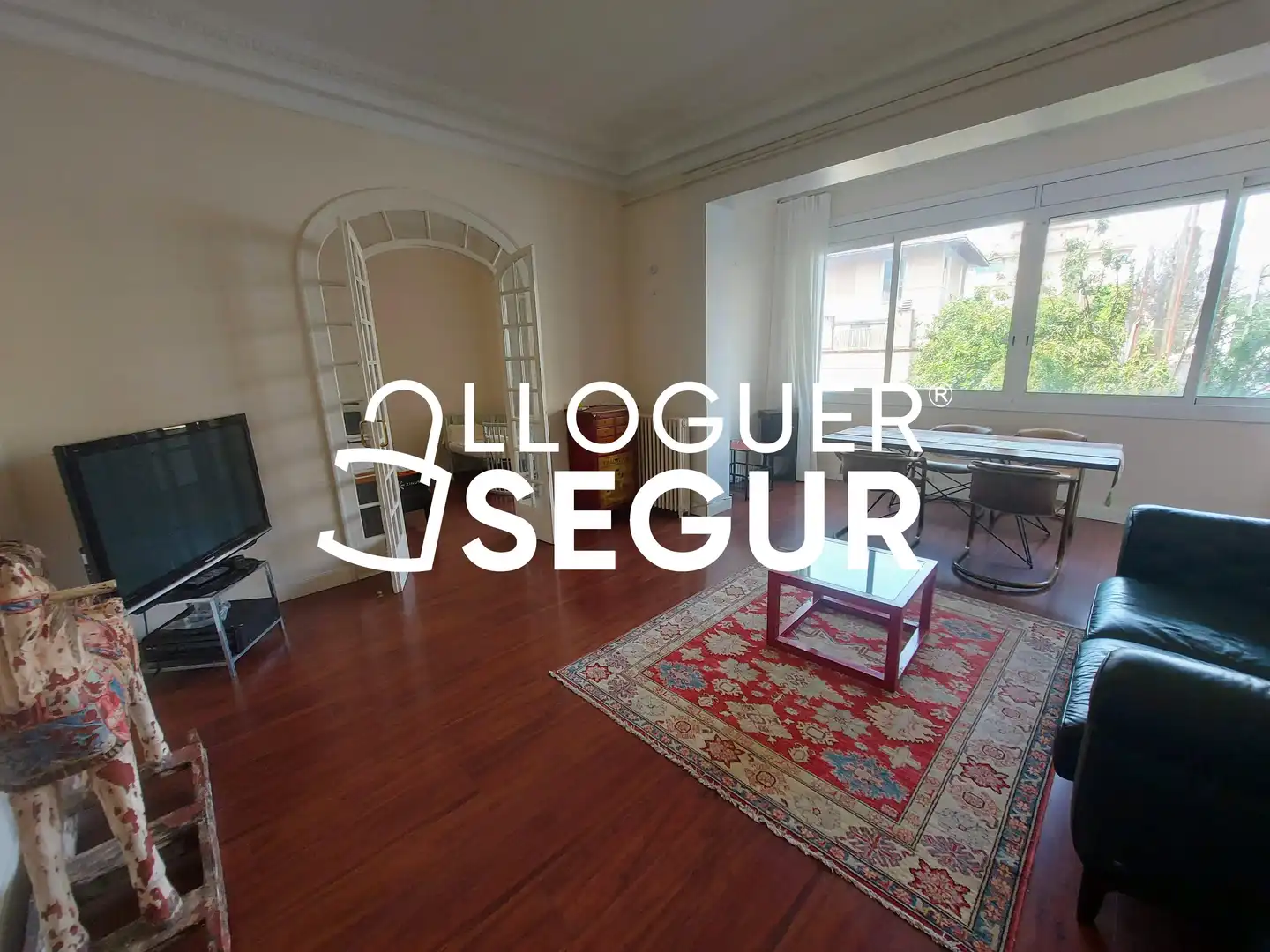 Sala d'estar de Pis de lloguer en Barcelona amb Aire condicionat, Calefacció i Moblat