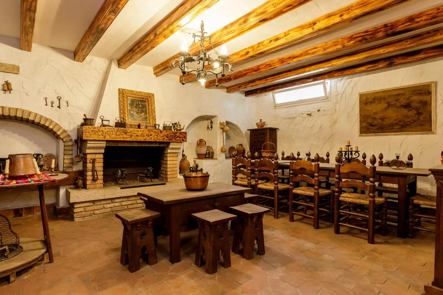 Dining room of Houses for sale in Zaragoza  with Air Conditioner, Heating and Private garden