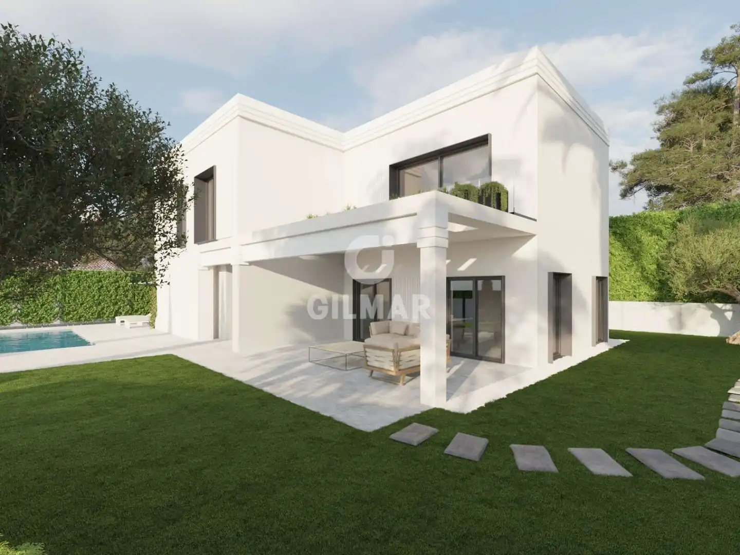 Jardín de Casa o chalet en venta en Madrid con Calefacción, Jardín privado y Piscina