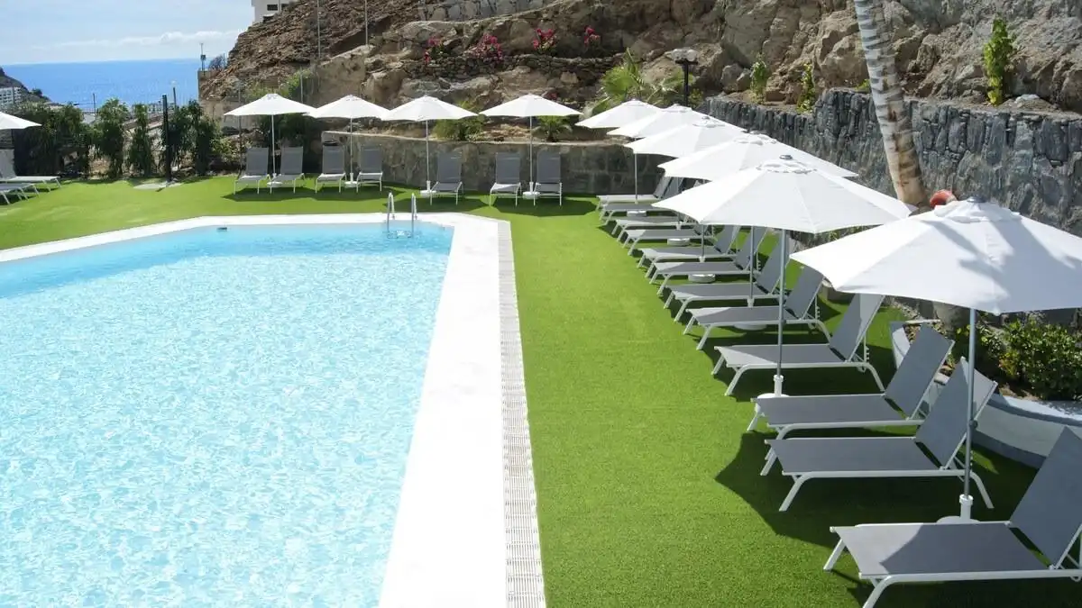 Piscina de Apartament en venda en Mogán amb Terrassa, Moblat i Piscina comunitària