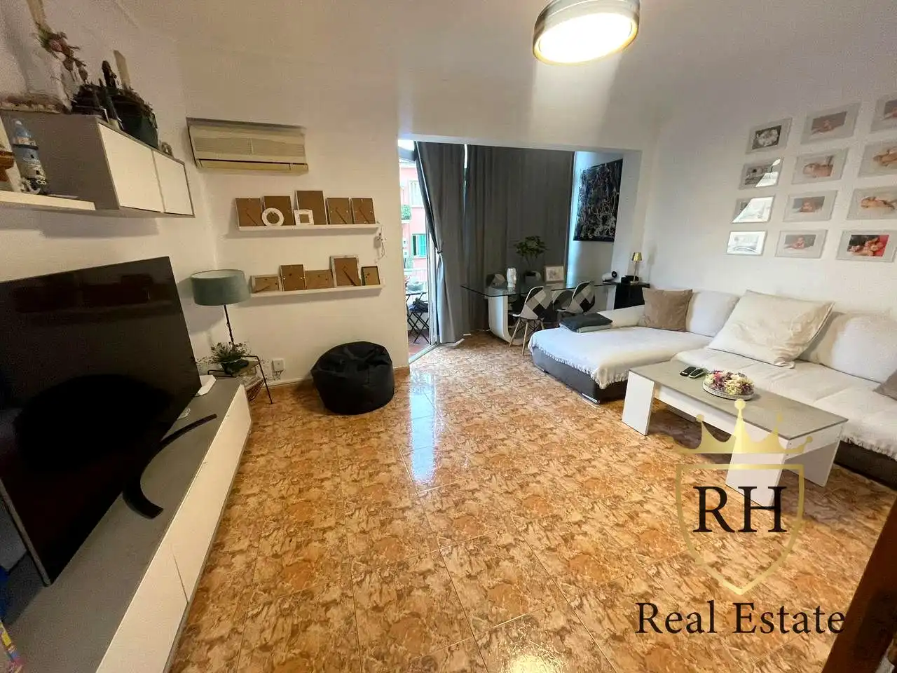 Sala d'estar de Pis en venda en  Palma de Mallorca amb Aire condicionat i Balcó