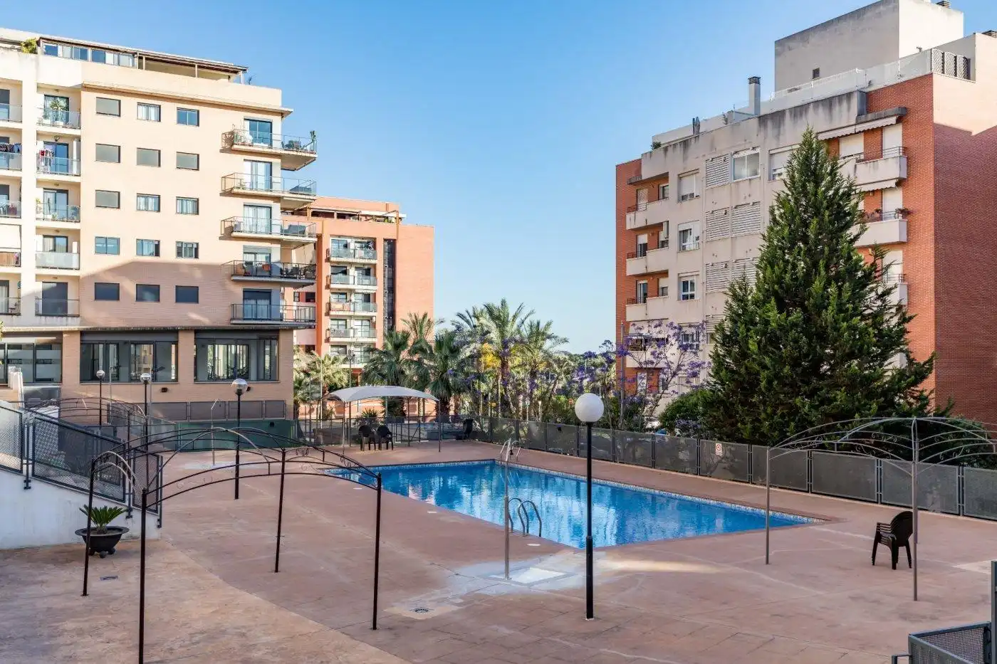 Piscina de Piso de alquiler en Paterna con Aire acondicionado, Calefacción y Jardín privado