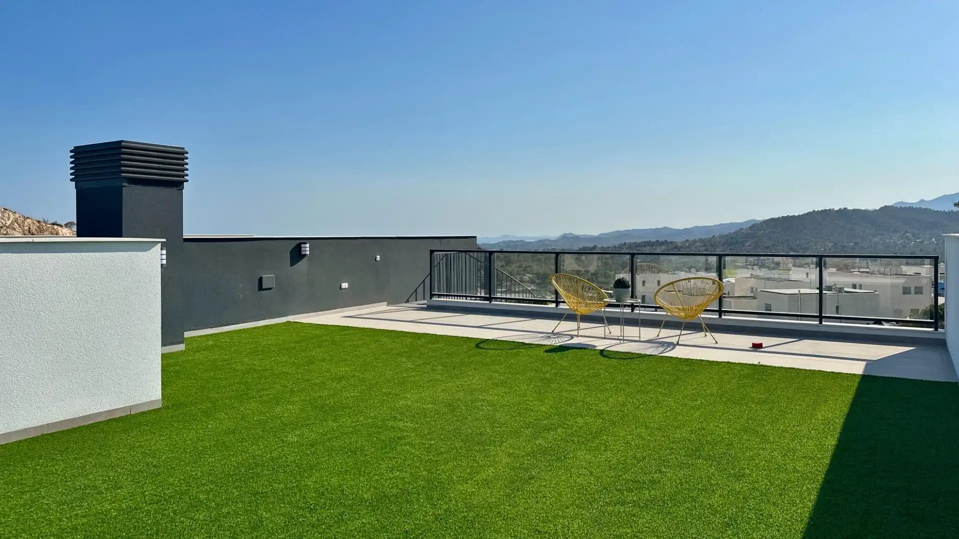 Terrassa de Apartament en venda en Finestrat amb Aire condicionat, Jardí privat i Terrassa