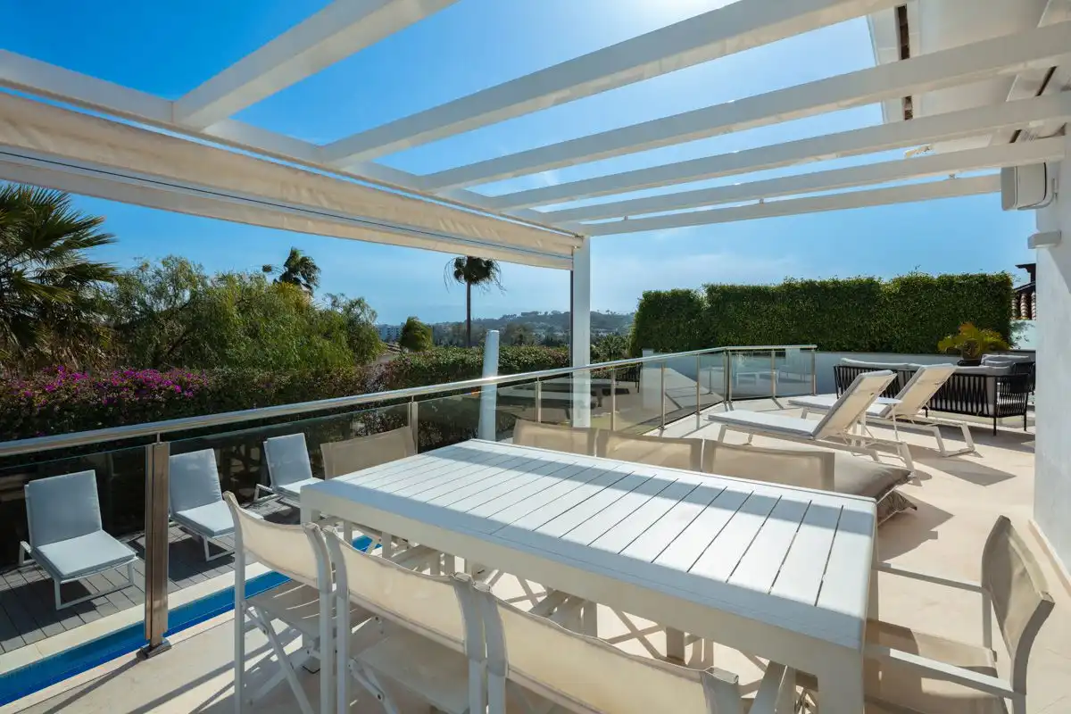 Terraza de Casa o chalet en venta en Marbella con Aire acondicionado, Parquet y Terraza