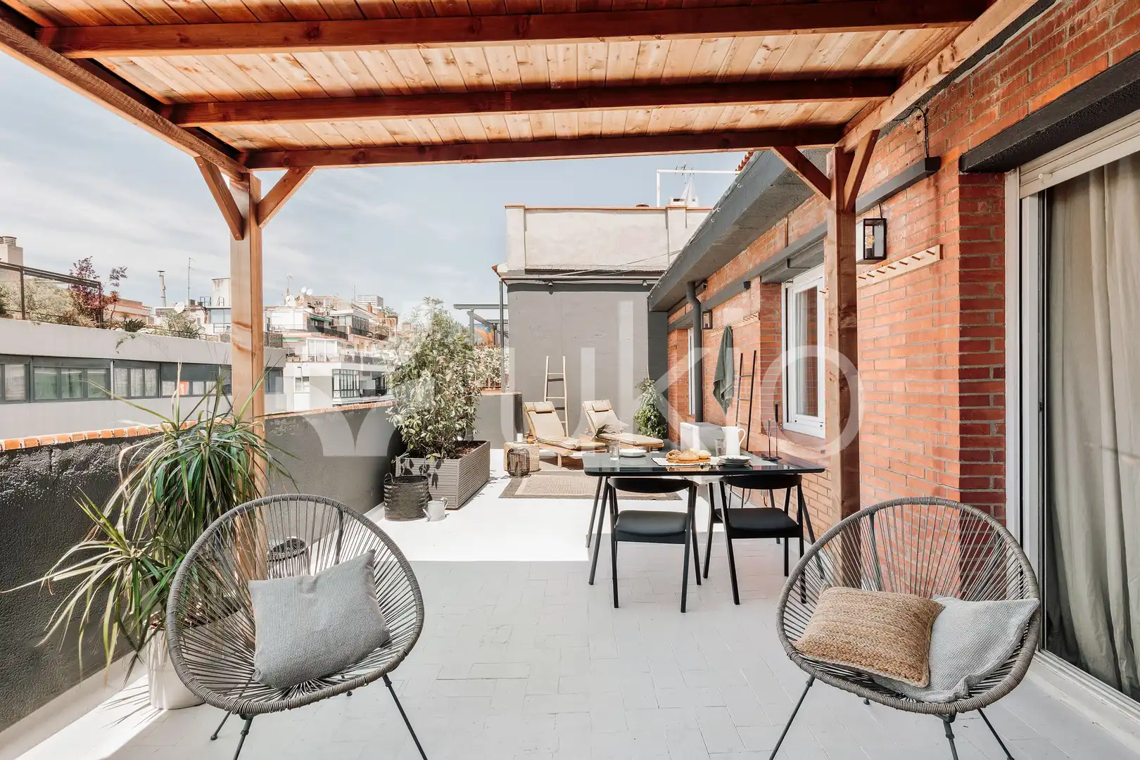 Terrassa de Apartament de lloguer en Barcelona amb Aire condicionat, Calefacció i Terrassa