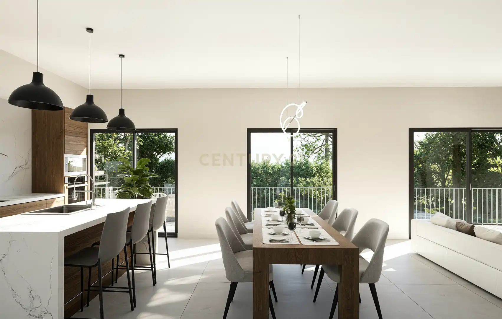 Dining room of Houses for sale in Corbera de Llobregat  with Air Conditioner, Private garden and Swimming Pool