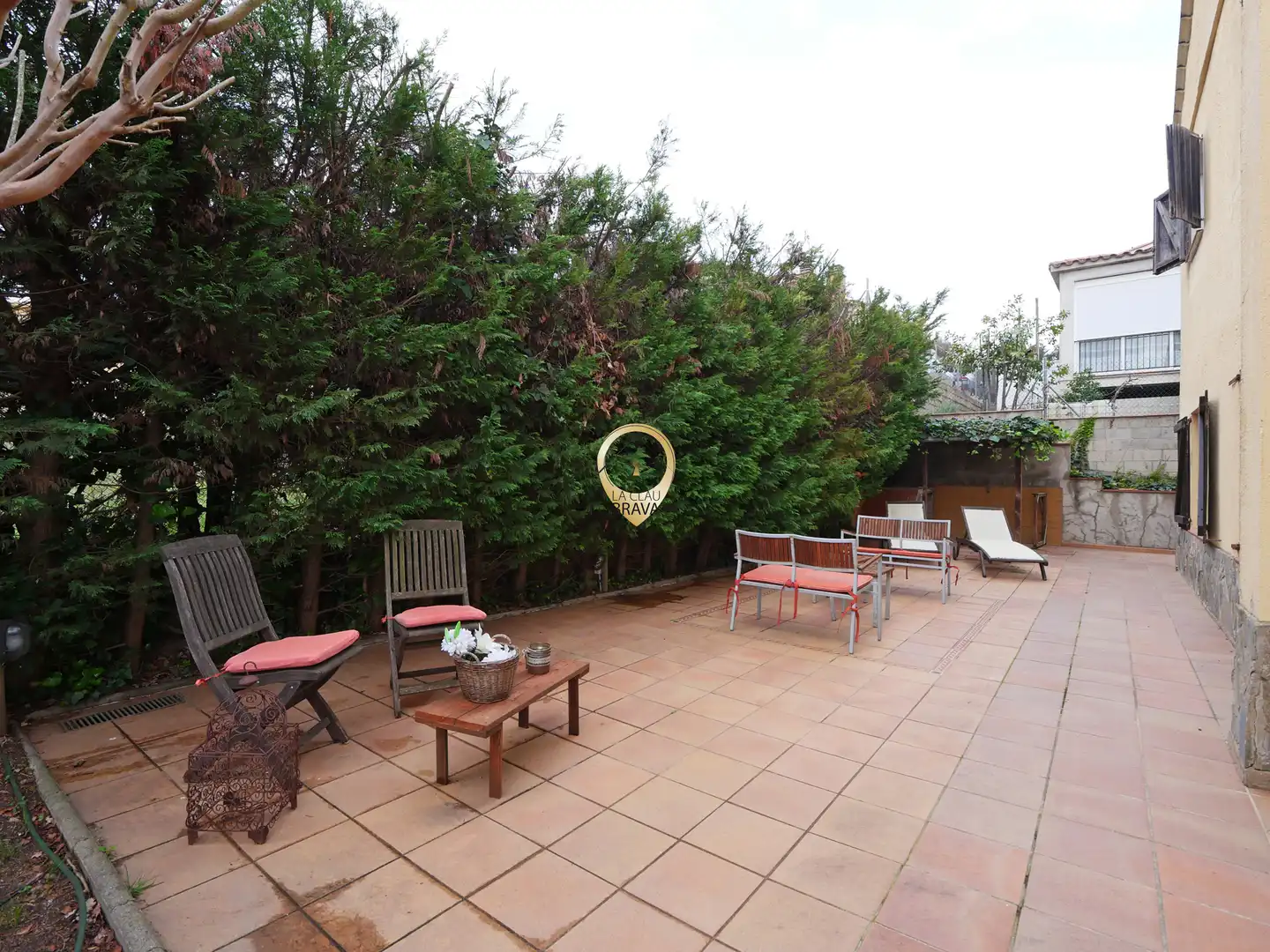 Terrassa de Casa o xalet en venda en Santa Coloma de Farners amb Aire condicionat, Calefacció i Jardí privat