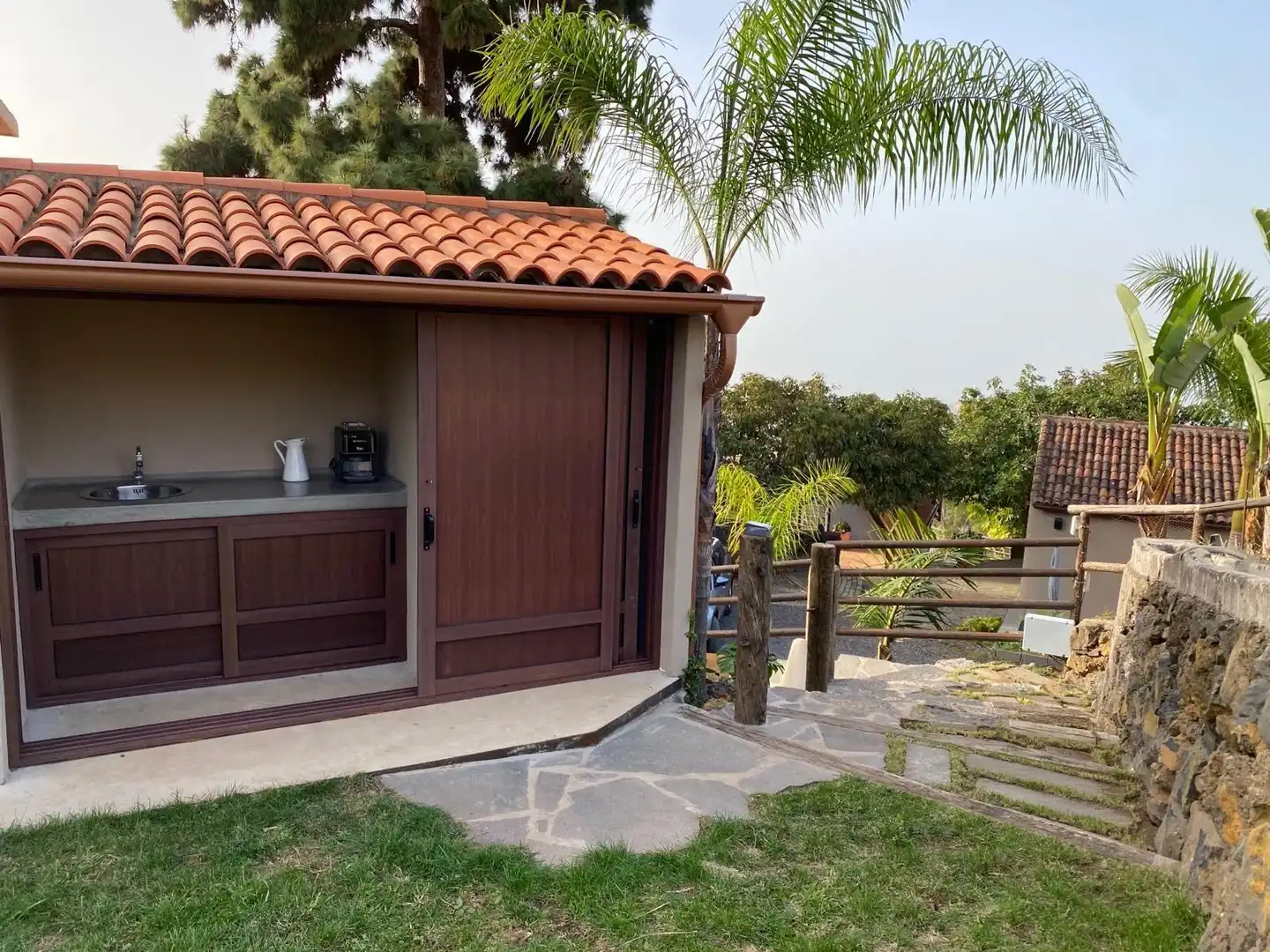 Terrasse von Country house zum Verkauf in Santa Úrsula mit Privatgarten, Terrasse und Schwimmbad