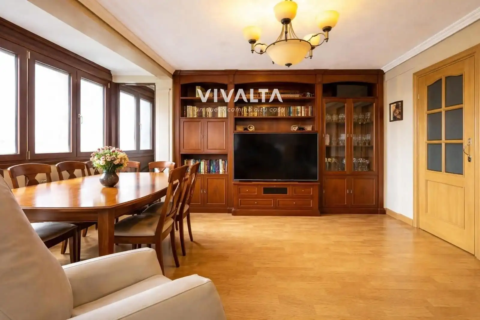 Sala d'estar de Pis en venda en Madrid amb Aire condicionat, Calefacció i Moblat