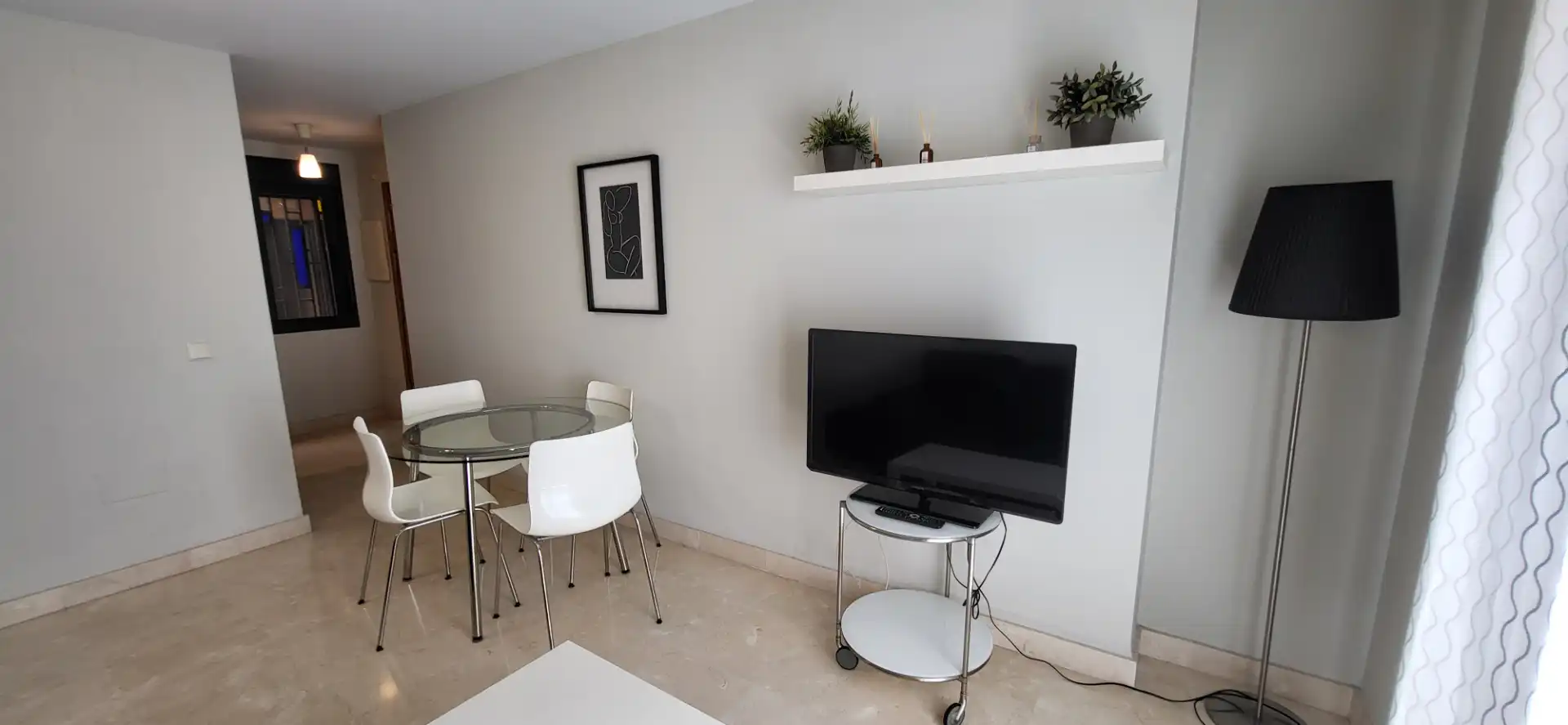 Sala de estar de Piso de alquiler en Málaga con Aire acondicionado, Calefacción y Amueblado