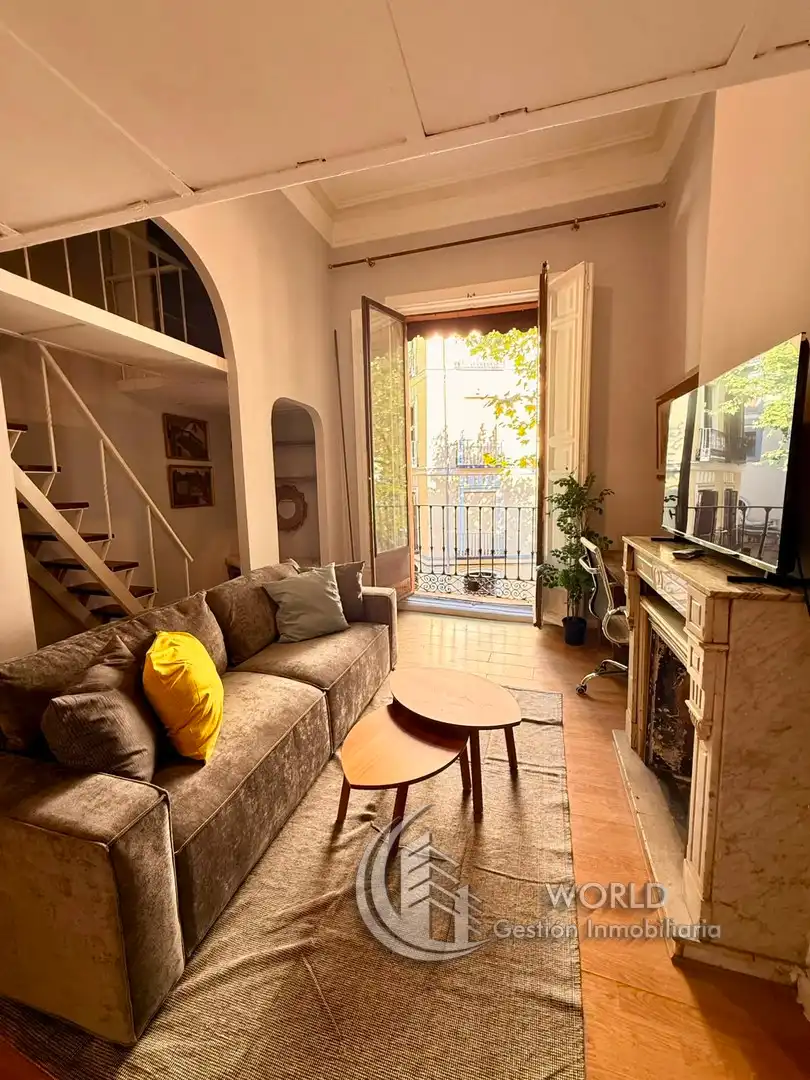 Living room of Flat for rent in Madrid  with Heating, Furnished and Washing machine