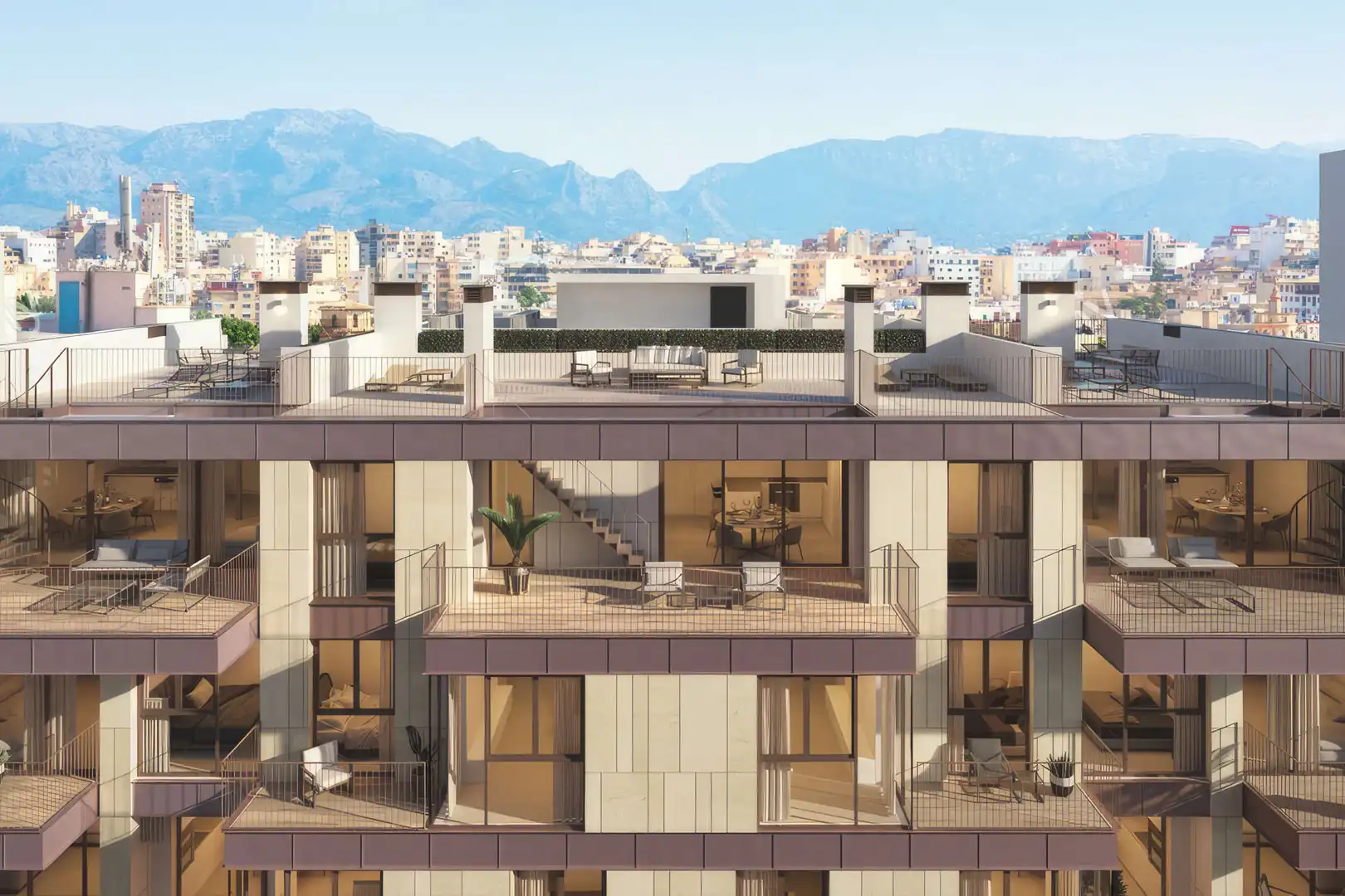 Vista exterior de Àtic en venda en  Palma de Mallorca amb Aire condicionat, Calefacció i Parquet