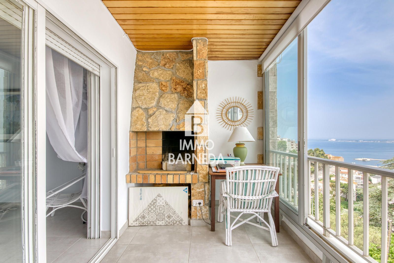 Balcony of Flat for sale in Roses  with Air Conditioner, Heating and Terrace