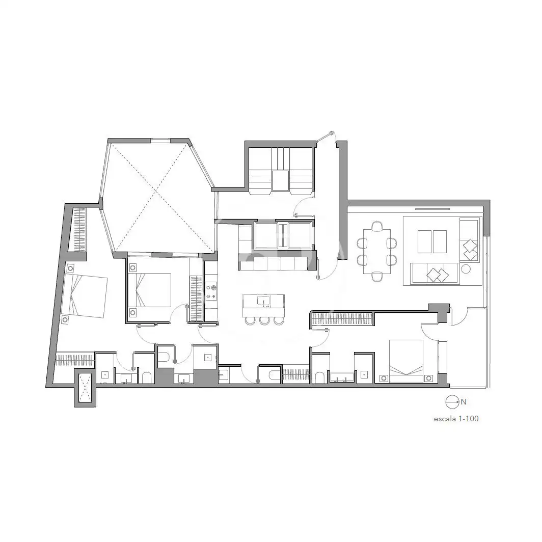 Wohnung zum Verkauf in Madrid mit Klimaanlage, Heizung und Terrasse