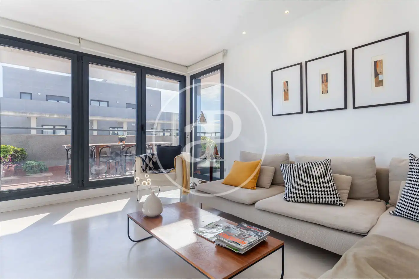 Living room of Attic for sale in  Valencia Capital  with Air Conditioner, Heating and Terrace