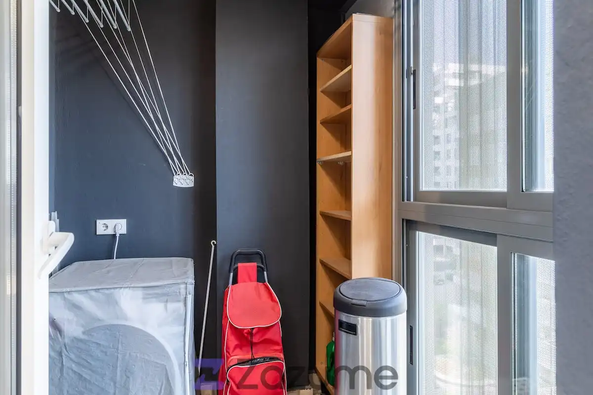 Balcony of Flat for rent in Madrid  with Air Conditioner, Private garden and Terrace