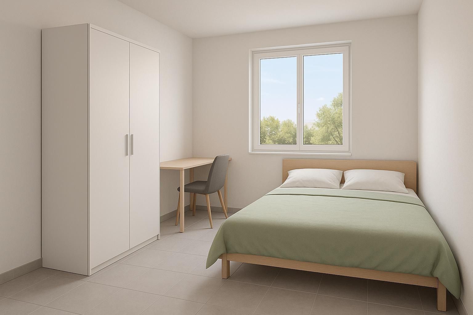 Bedroom of Flat to share in Sabadell  with Heating