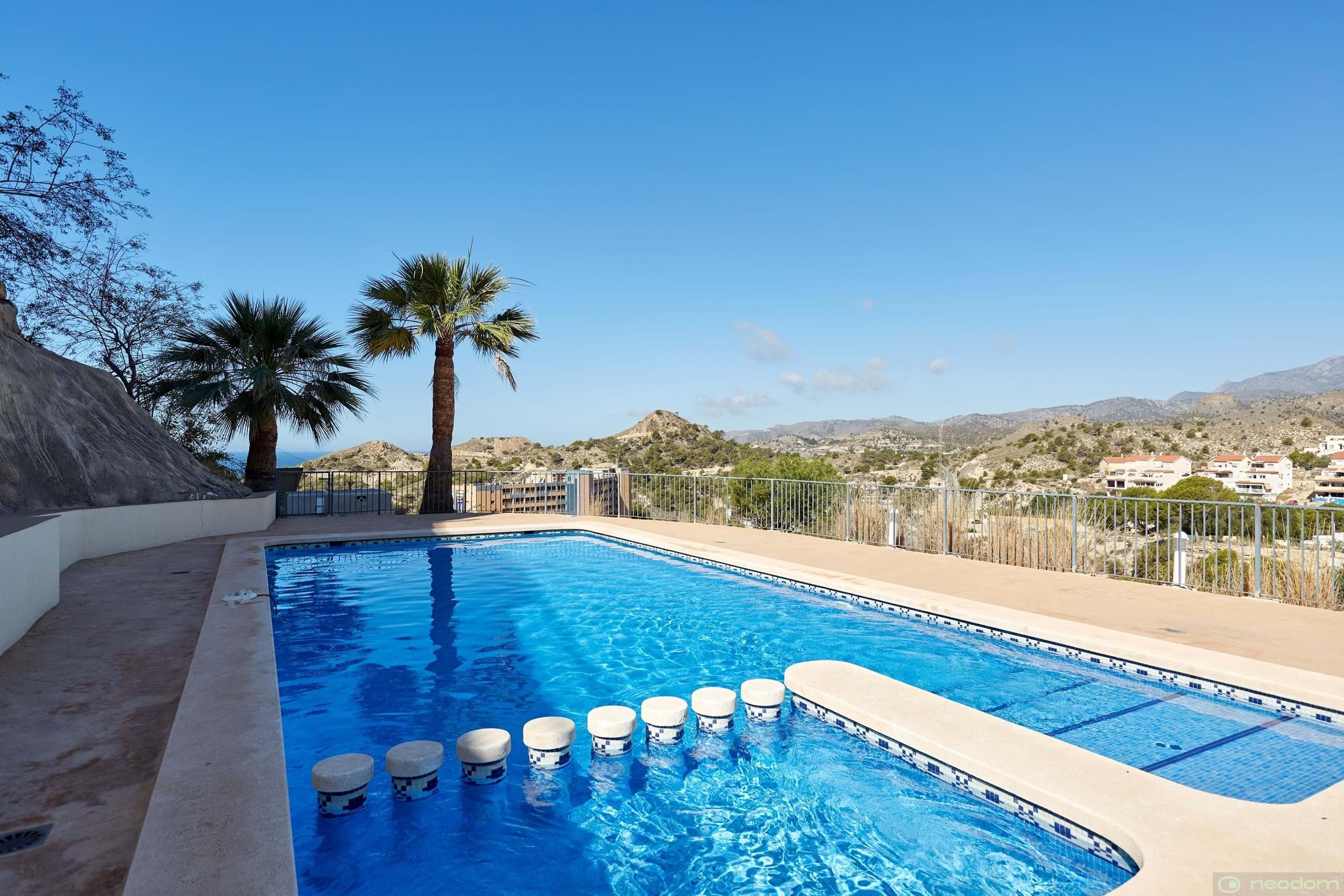 Swimming pool of Duplex to rent in Villajoyosa / La Vila Joiosa  with Air Conditioner, Heating and Terrace