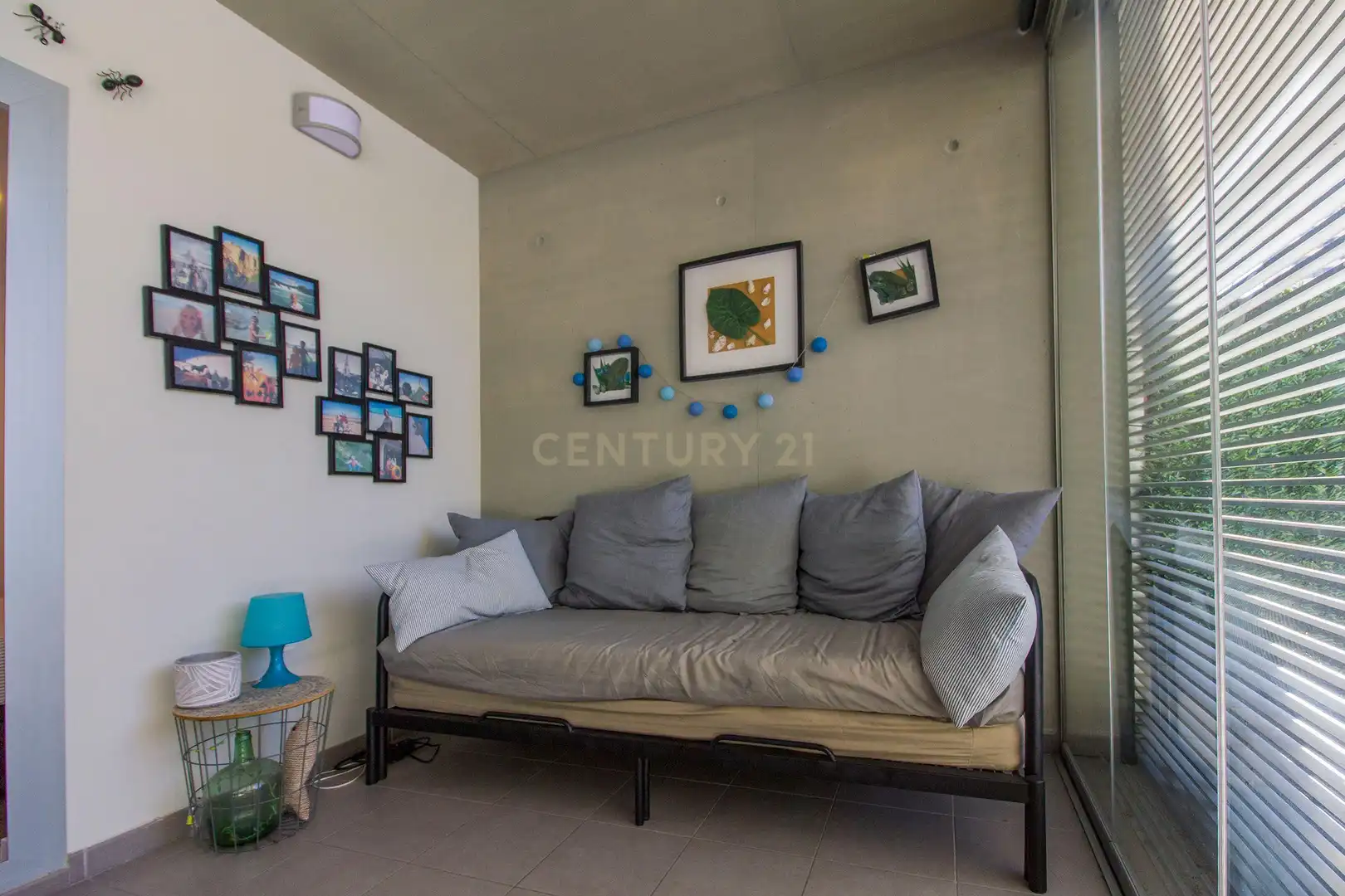 Sala de estar de Apartamento de alquiler en Calpe / Calp con Aire acondicionado, Jardín privado y Amueblado