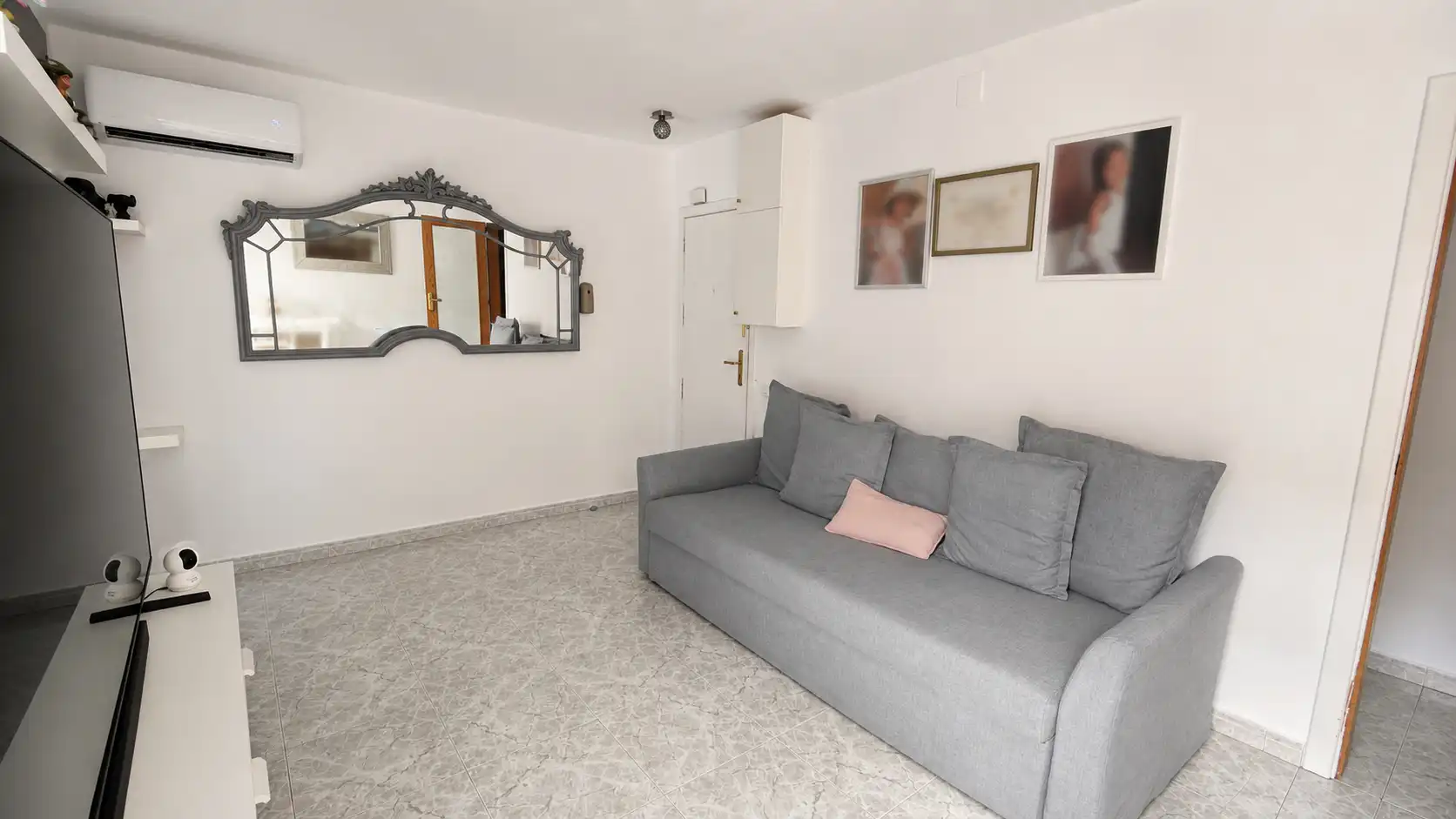 Sala d'estar de Pis en venda en Barcelona amb Aire condicionat, Forn i Balcó