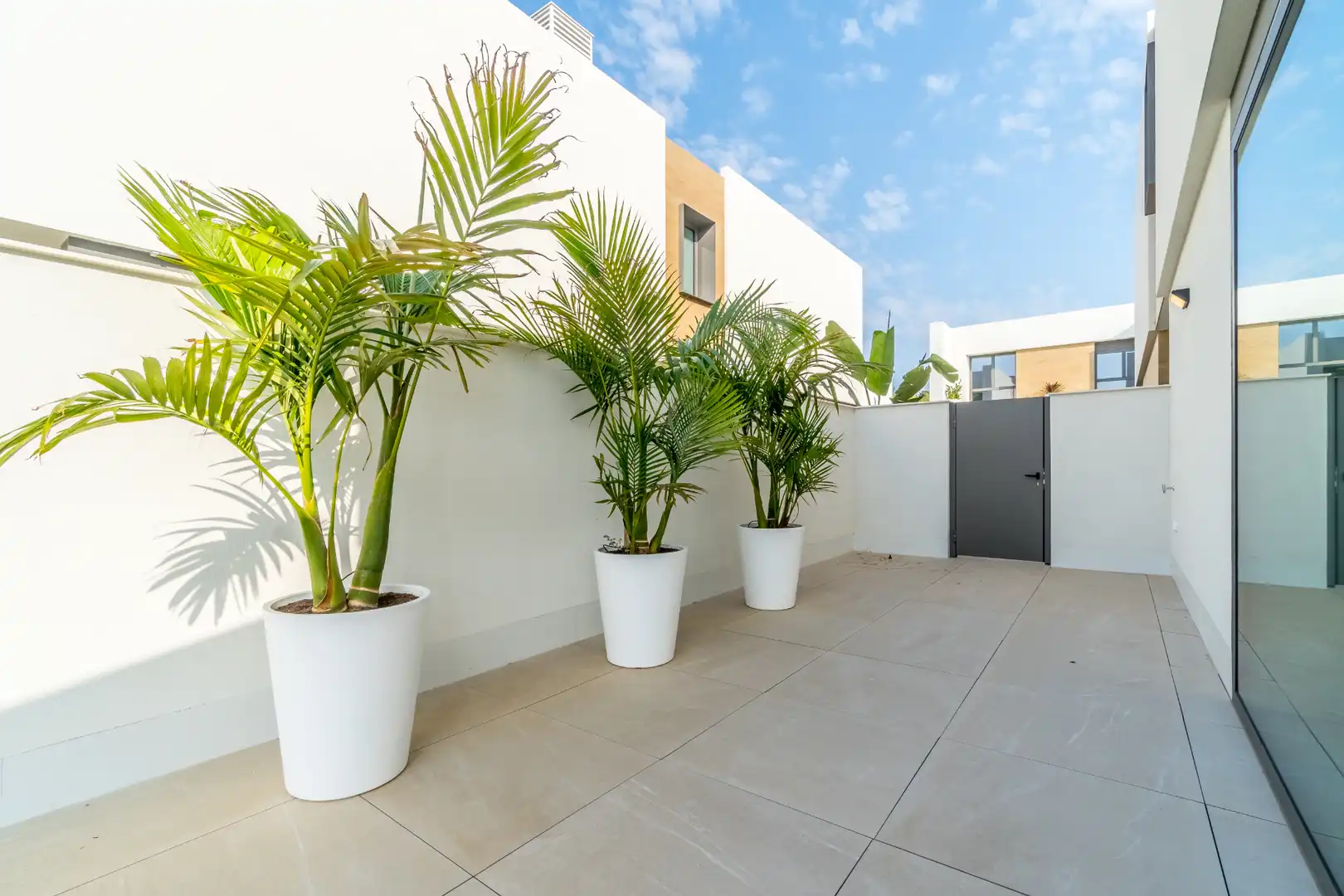 Terraza de Casa adosada de alquiler en Cambrils con Aire acondicionado, Calefacción y Jardín privado