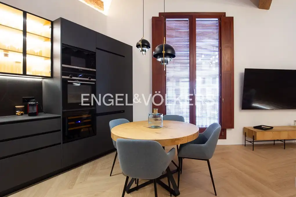 Cuina de Pis de lloguer en Valencia amb Aire condicionat, Calefacció i Parquet