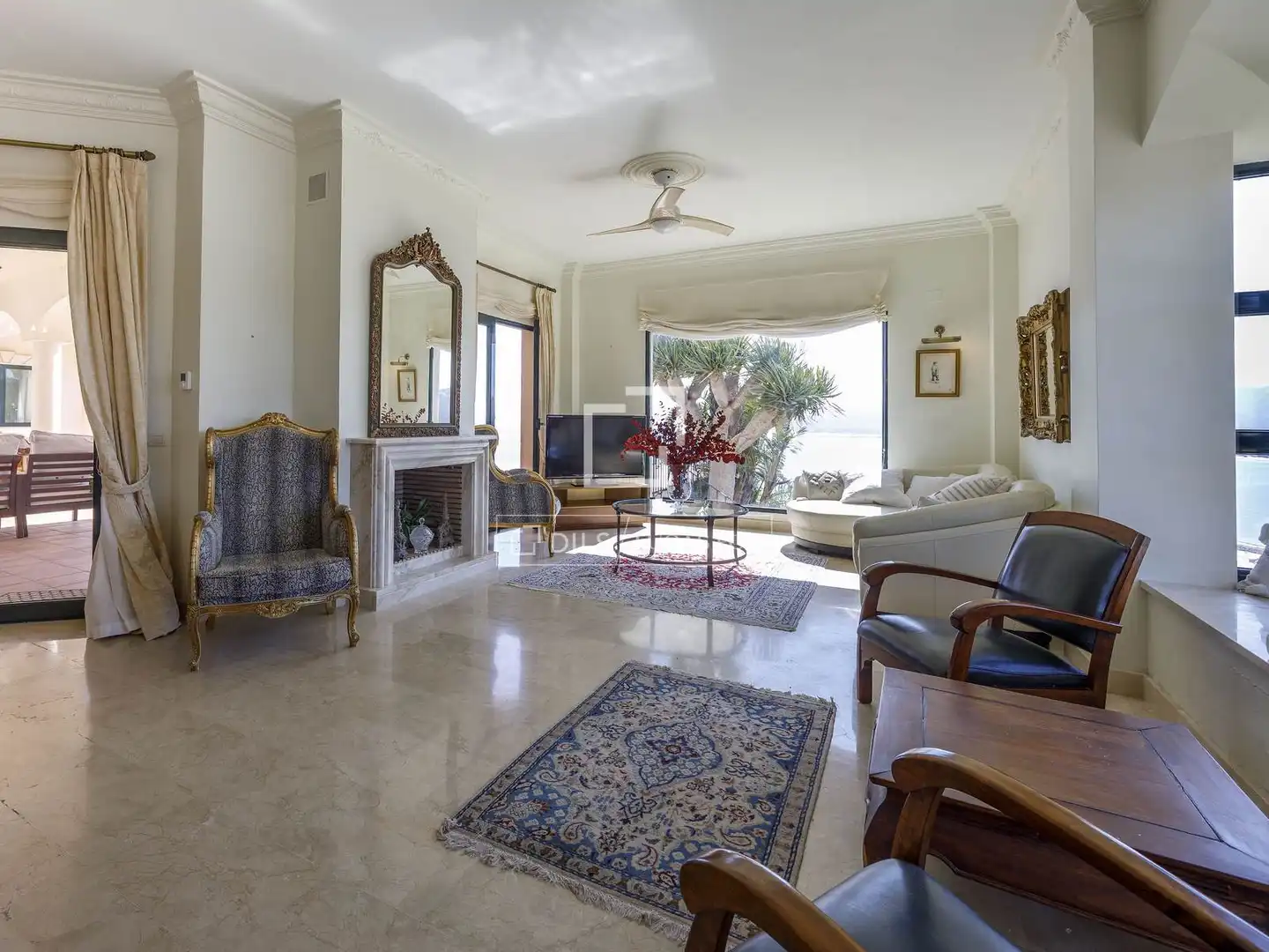 Sala de estar de Casa o chalet en venta en Cullera con Aire acondicionado, Jardín privado y Piscina