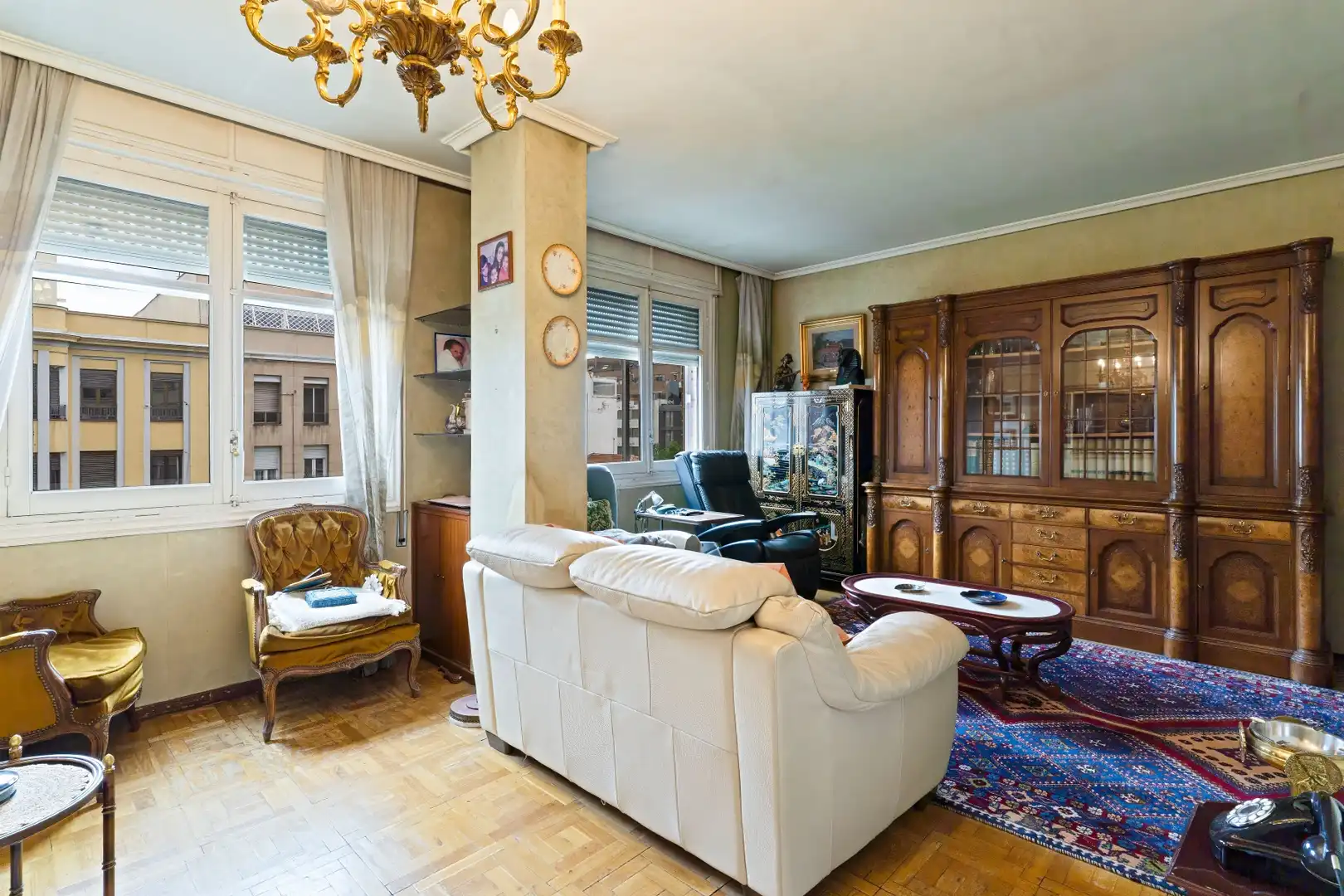 Wohnzimmer von Wohnung zum Verkauf in Madrid mit Heizung, Parkett und Abstellraum