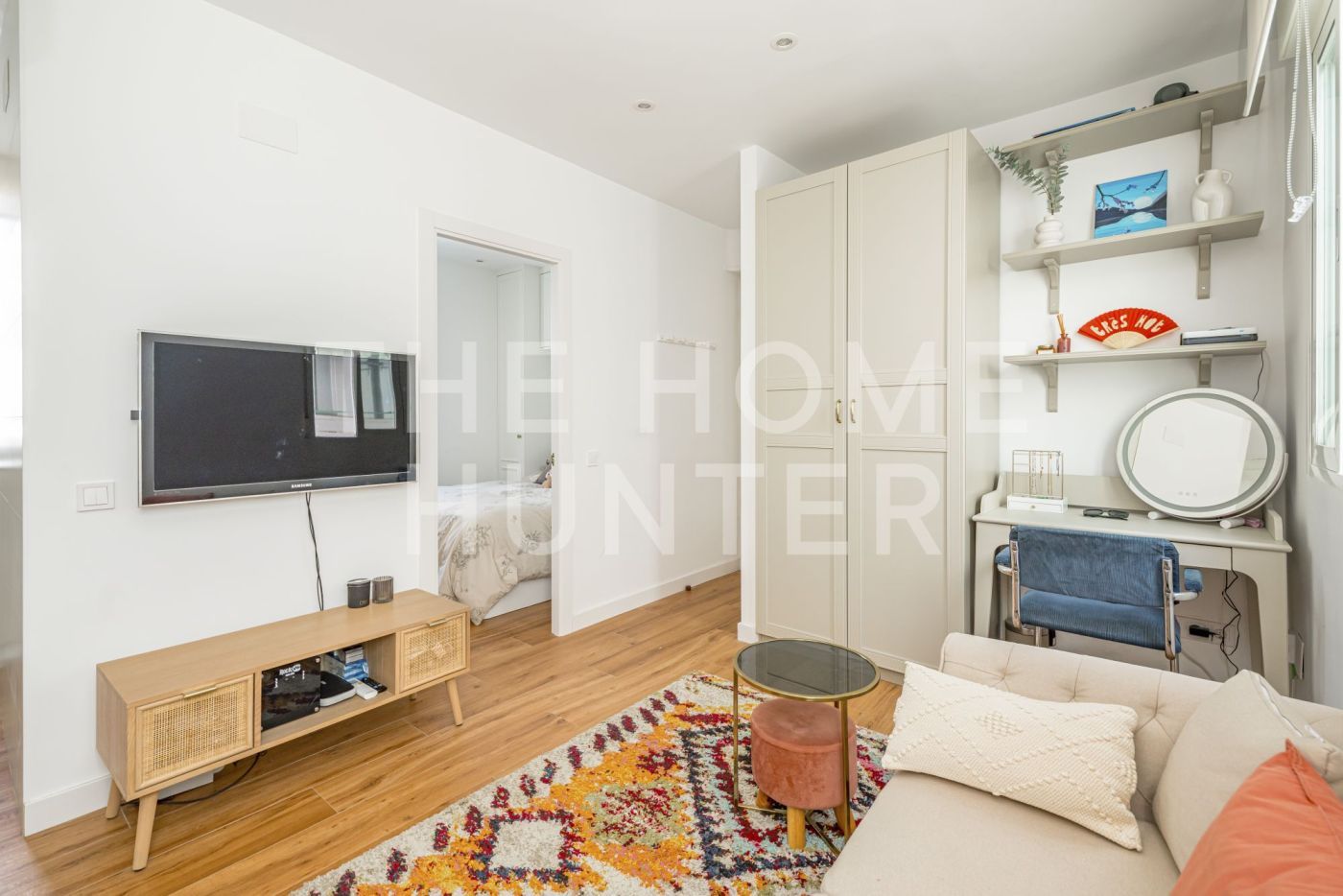 Living room of Flat for sale in  Madrid Capital  with Air Conditioner and Furnished