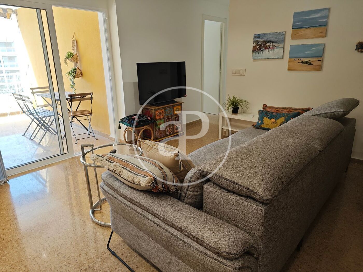 Sala d'estar de Pis de lloguer en Canet d'En Berenguer amb Aire condicionat, Calefacció i Jardí privat