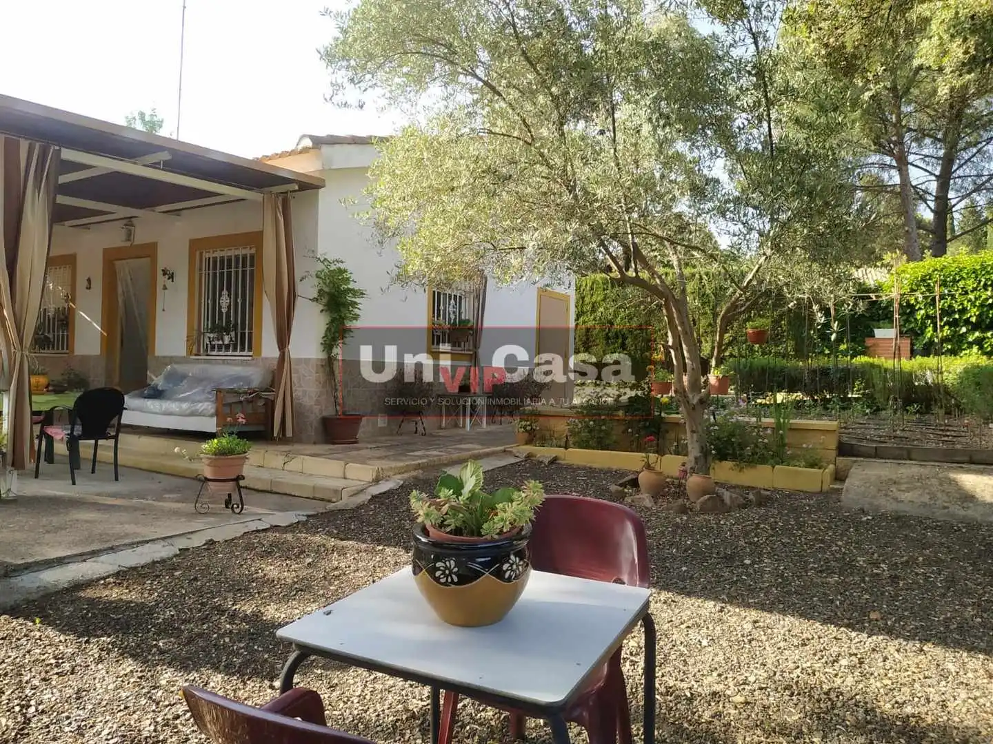 Garden of Country homes for sale in Villaharta  with Air Conditioner, Private garden and Swimming Pool