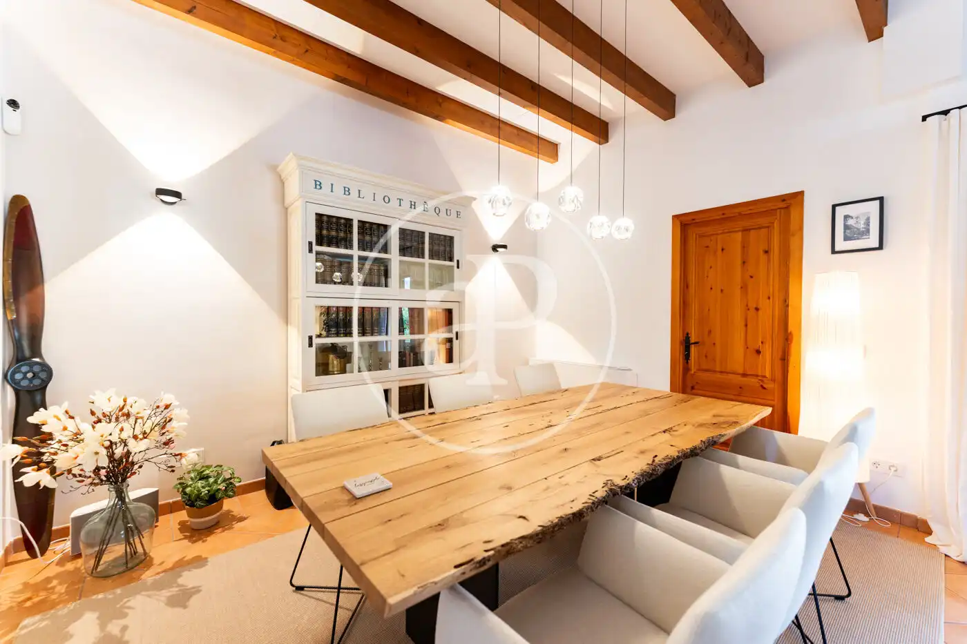 Dining room of Houses for sale in Algaida  with Air Conditioner, Heating and Private garden